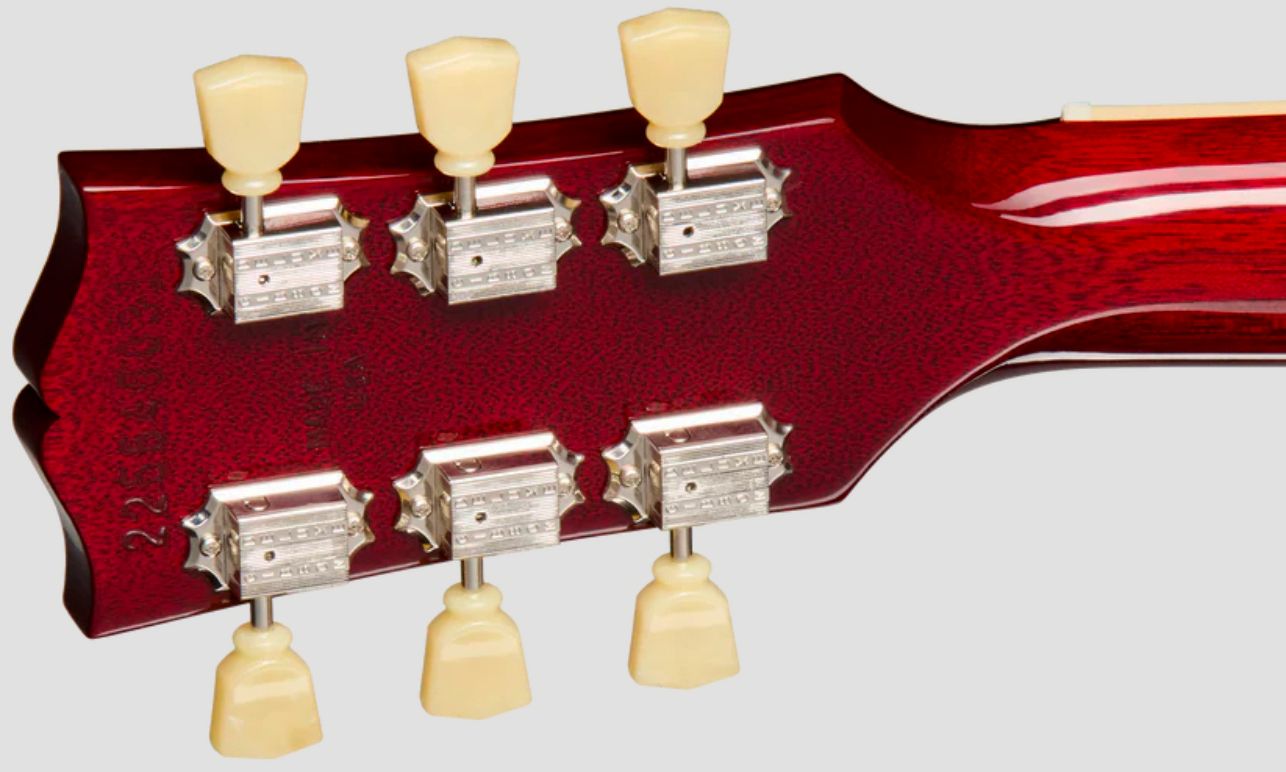 Gibson Les Paul Standard 50s Plain Top Original Usa 2h Ht Rw - Dark Cherry Sunburst - Single-Cut-E-Gitarre - Variation 4