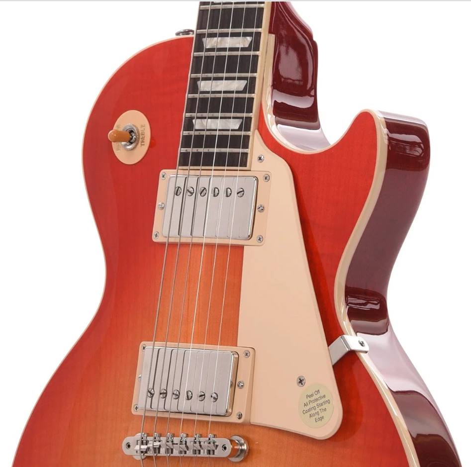 Gibson Les Paul Standard 60s Figured Original 2h Ht Rw - Tomato Soup Burst - Single-Cut-E-Gitarre - Variation 2