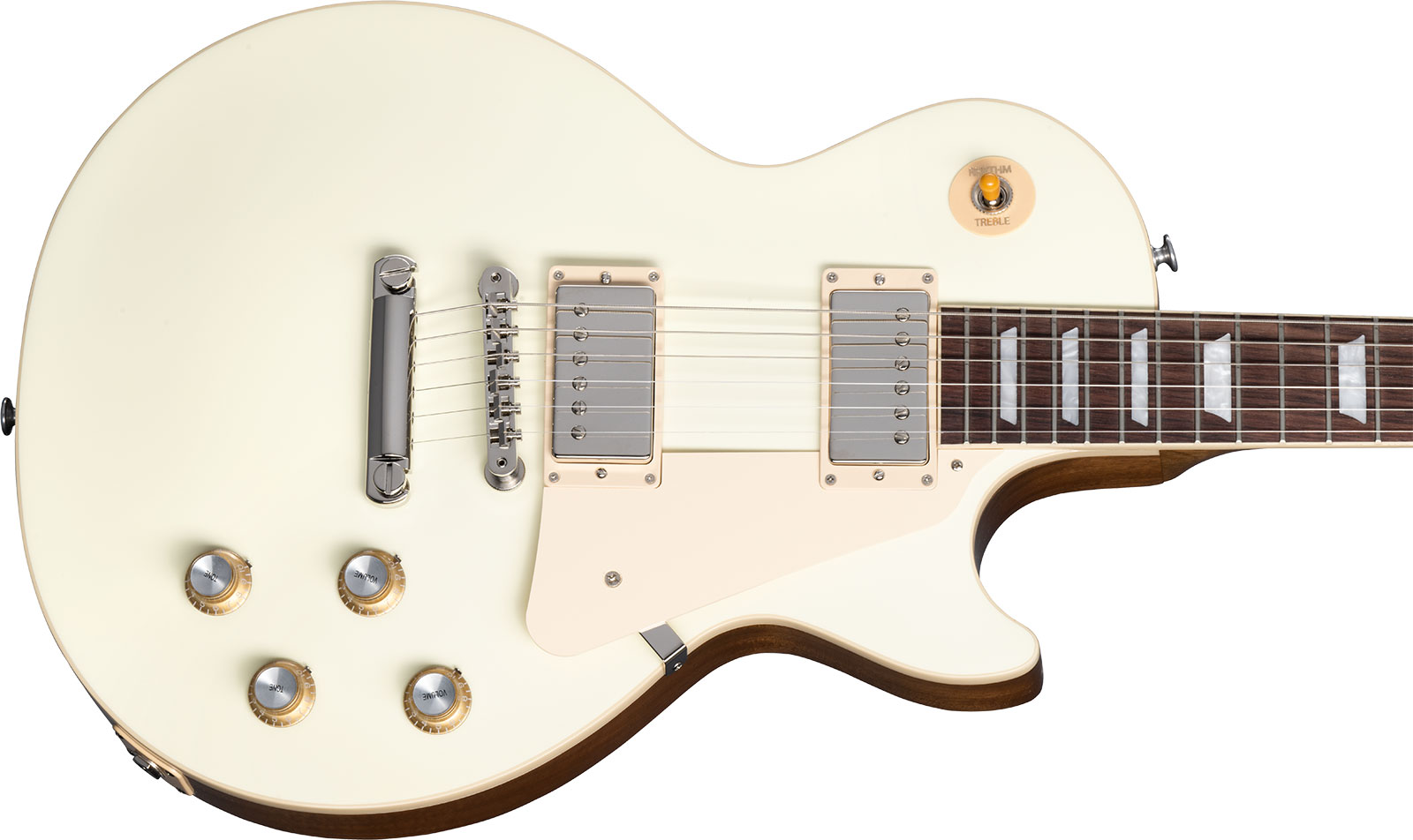 Gibson Les Paul Standard 60s Plain Top 2h Ht Rw - Classic White - Single-Cut-E-Gitarre - Variation 3