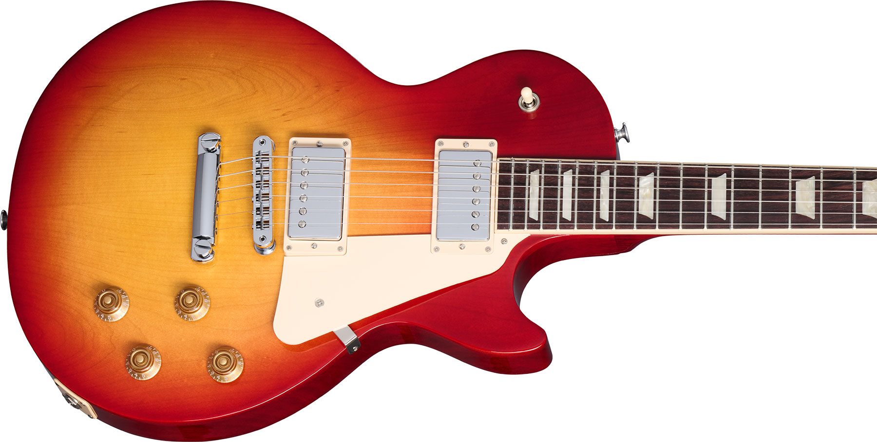 Gibson Les Paul Studio 2h Burstbucker Pro Ht Rw - Cherry Sunburst - Single-Cut-E-Gitarre - Variation 3