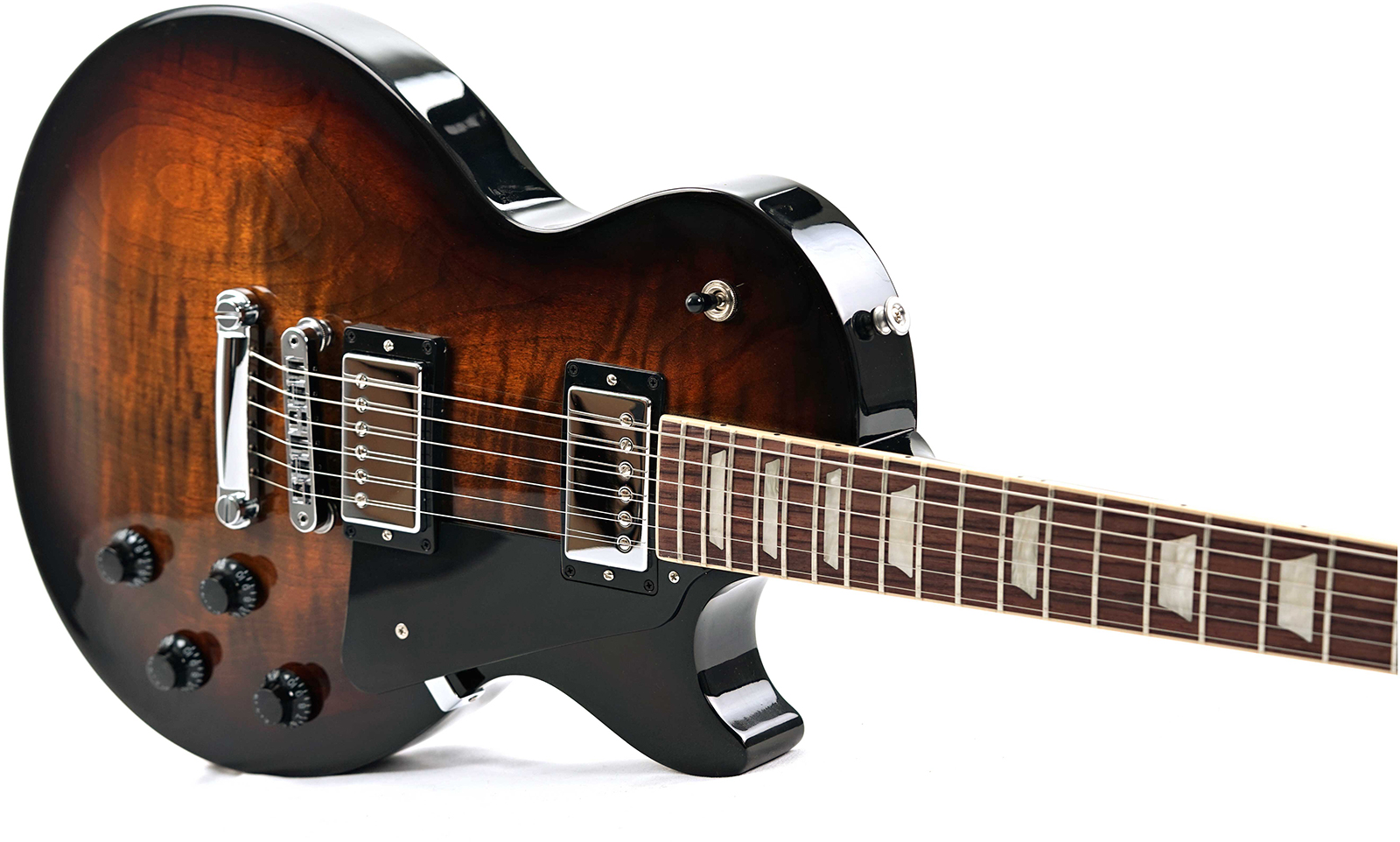 Gibson Les Paul Studio Figured Top Modern Usa 2h Ht Rw - Smokehouse Burst - Single-Cut-E-Gitarre - Variation 2