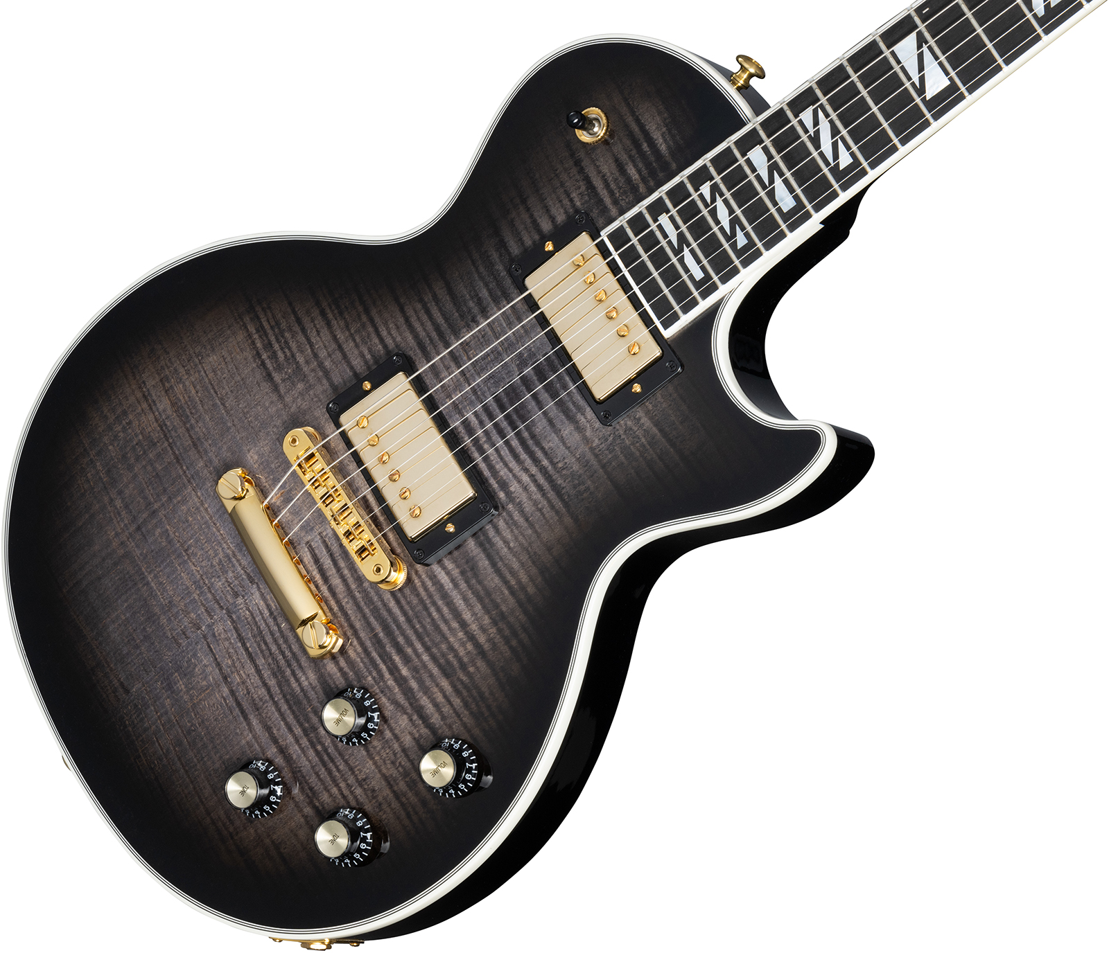 Gibson Les Paul Supreme 2023 2h Ht Eb - Transparent Ebony Burst - Single-Cut-E-Gitarre - Variation 3
