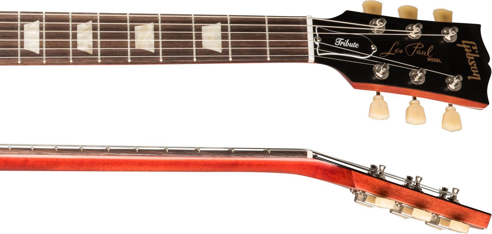 Gibson Les Paul Tribute Modern 2h Ht Rw - Satin Iced Tea - Single-Cut-E-Gitarre - Variation 3