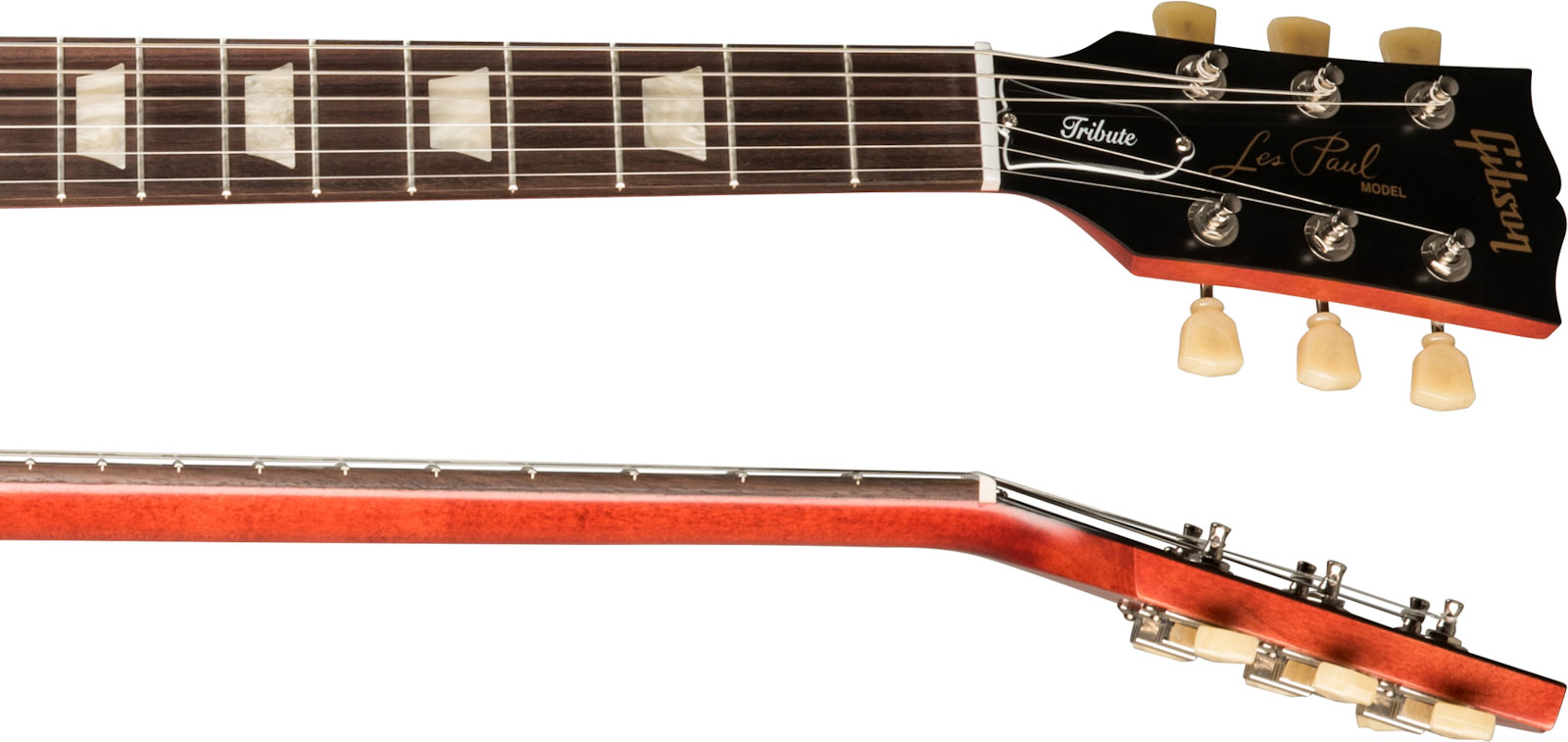 Gibson Les Paul Tribute Modern 2h Ht Rw - Satin Cherry Sunburst - Single-Cut-E-Gitarre - Variation 3