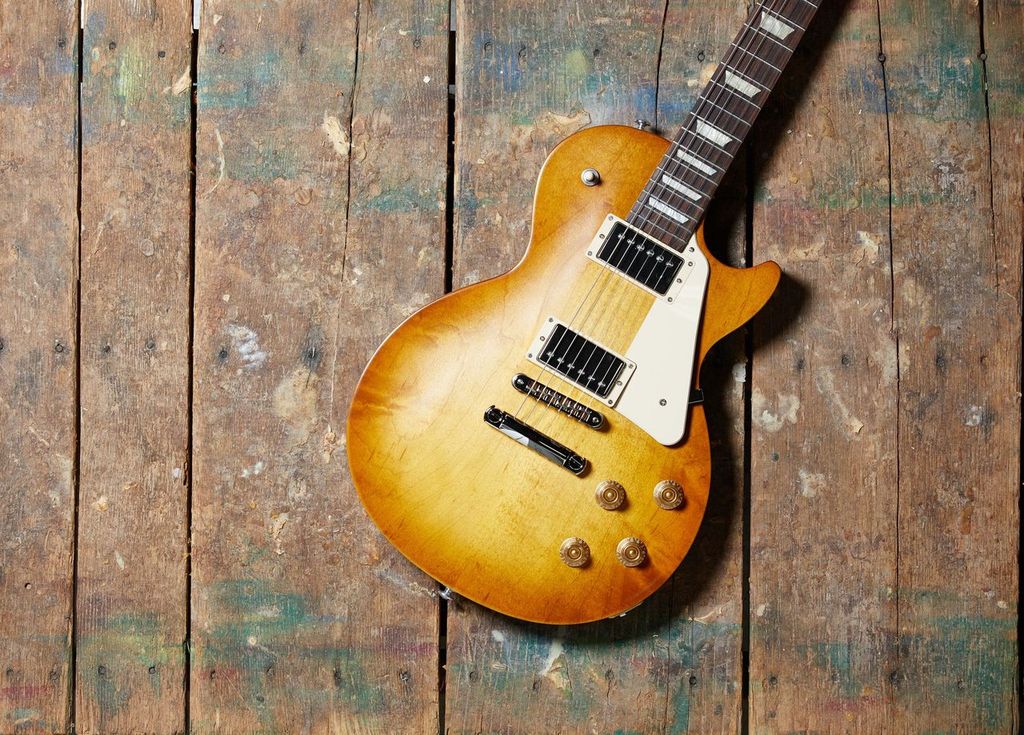 Gibson Les Paul Tribute Modern 2h Ht Rw - Satin Honey Burst - Single-Cut-E-Gitarre - Variation 4