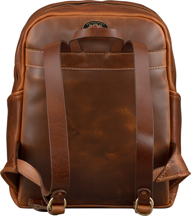 Gibson Lifton Leather Backpack Sac A Dos Cuir Brown - Werbe Rucksack - Variation 1
