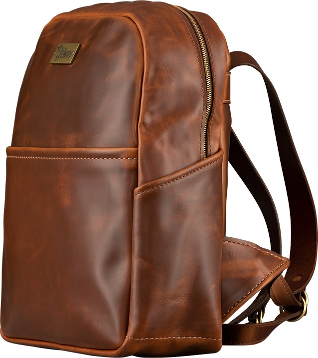 Gibson Lifton Leather Backpack Sac A Dos Cuir Brown - Werbe Rucksack - Variation 2