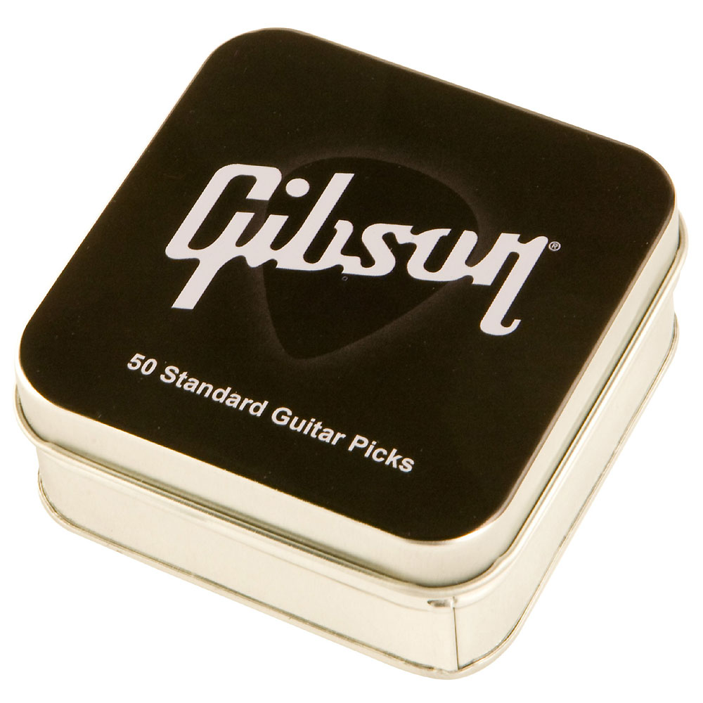Gibson Lot De 50 Pick Tin Standard Style Medium Boite Metal - Plektren - Variation 2