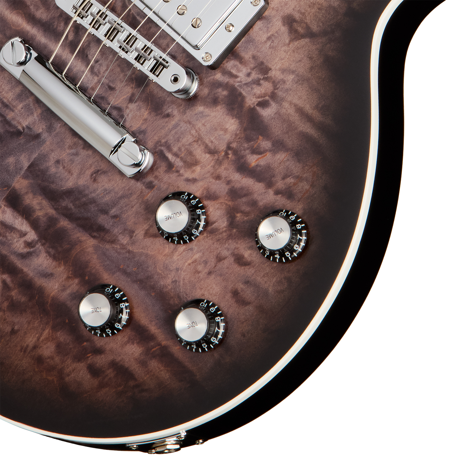 Gibson Mark Morton Les Paul Modern Quilt Signature 2h Ht Rw - Translucent  Ebony Burst  Satin - Single-Cut-E-Gitarre - Variation 3