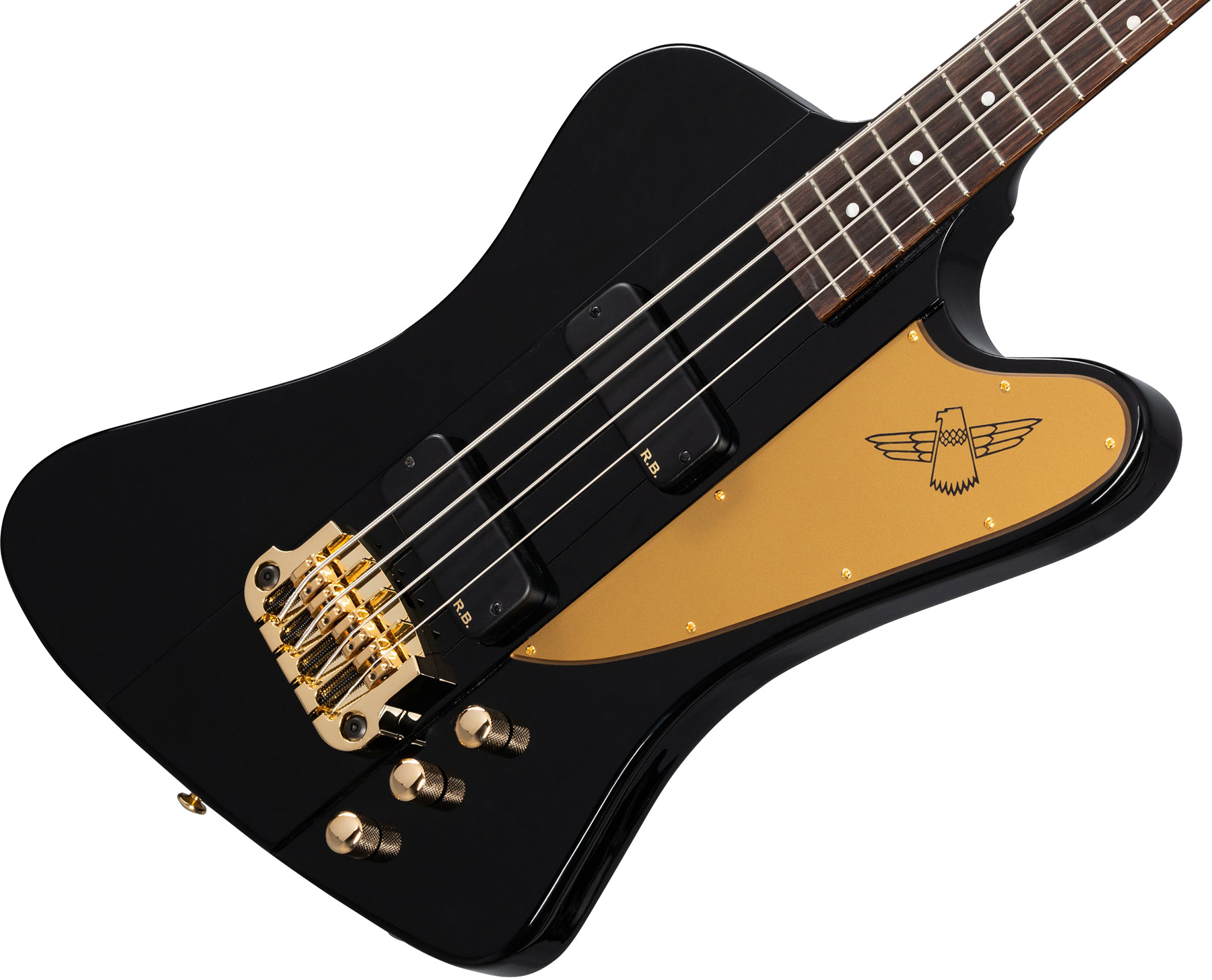 Gibson Rex Brown Thunderbird Signature Active Rw - Ebony - Solidbody E-bass - Variation 3