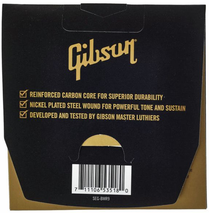 Gibson Seg-bwr10 Brite Wire Reinforced Nps Electric Guitar Light 6c 10-46 - E-Gitarren Saiten - Variation 1