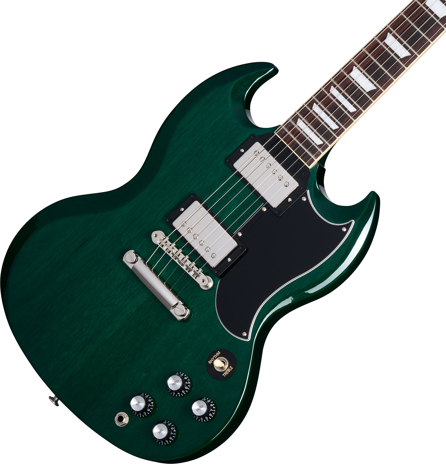 Gibson Sg Standard 1961 Custom Color 2h Ht Rw - Translucent Teal - Double Cut E-Gitarre - Variation 3
