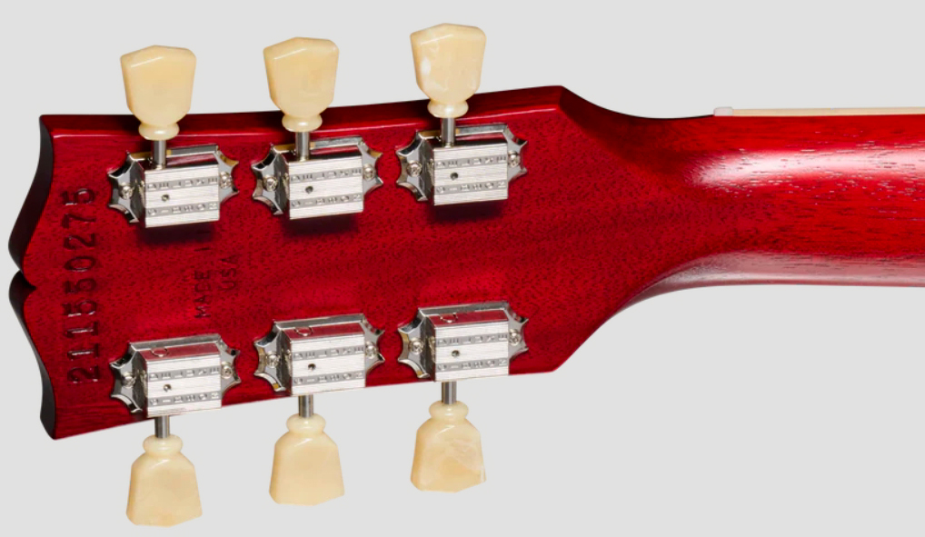 Gibson Sg Standard 1961 Faded W. 57 Classic Underwound Original 2h Ht Rw - Vintage Cherry Satin - Double Cut E-Gitarre - Variation 4