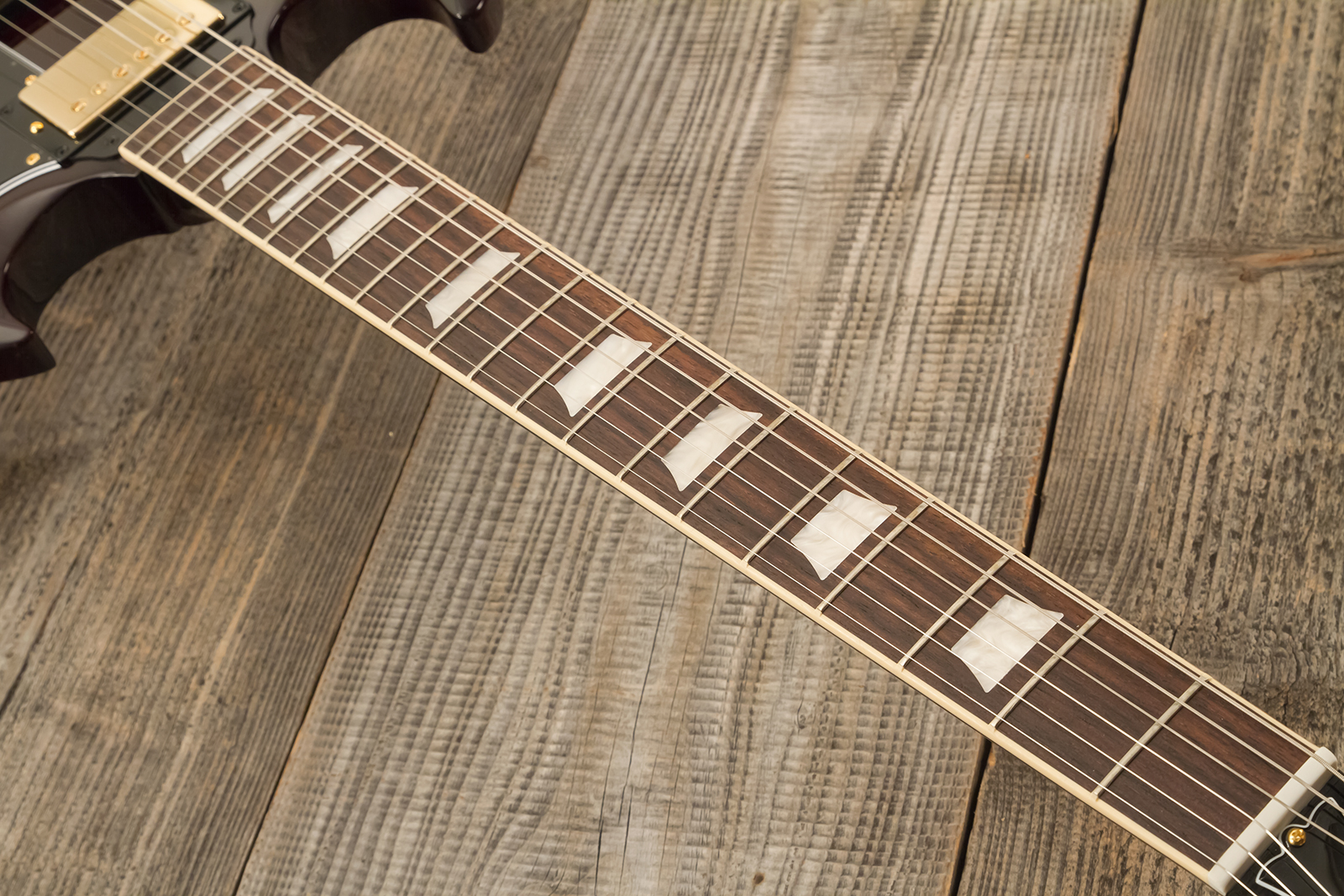 Gibson Sg Standard 1961 Gh Original 2h Ht Rw - Aged Cherry - Double Cut E-Gitarre - Variation 5