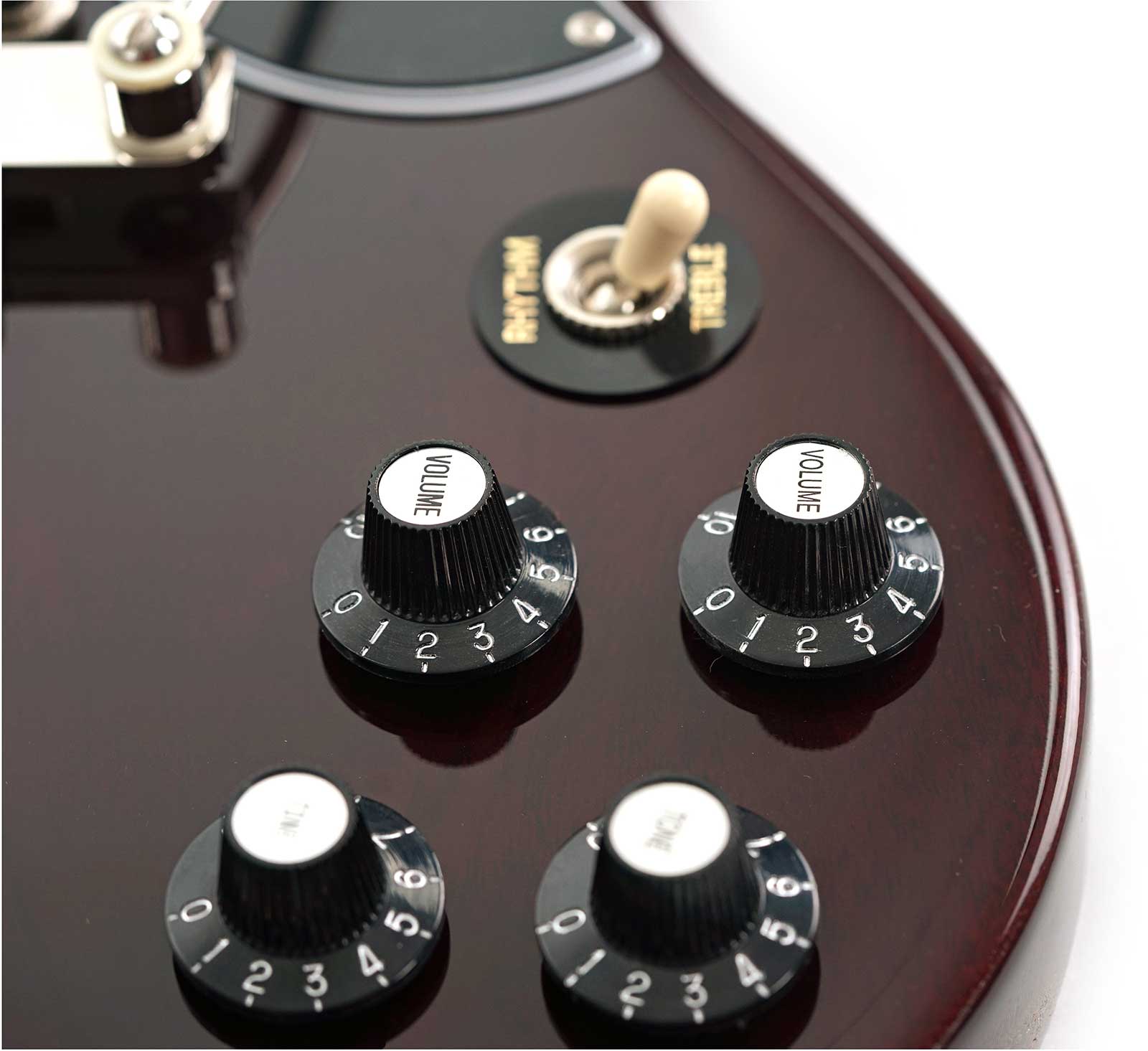 Gibson Sg Standard 1961 Maestro Vibrola T-type 2h Trem Rw - Aged Cherry - Double Cut E-Gitarre - Variation 6
