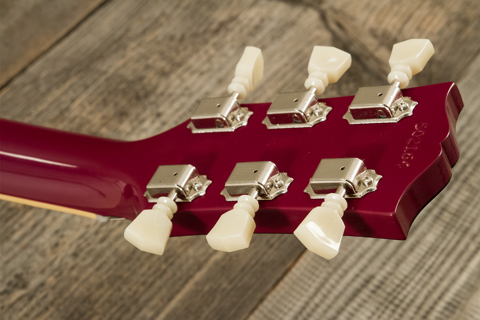Gibson Sg Standard 1964 Maestro Vibrola 2h Trem Rw #502124 - Vos Metallic Plum - Double Cut E-Gitarre - Variation 10