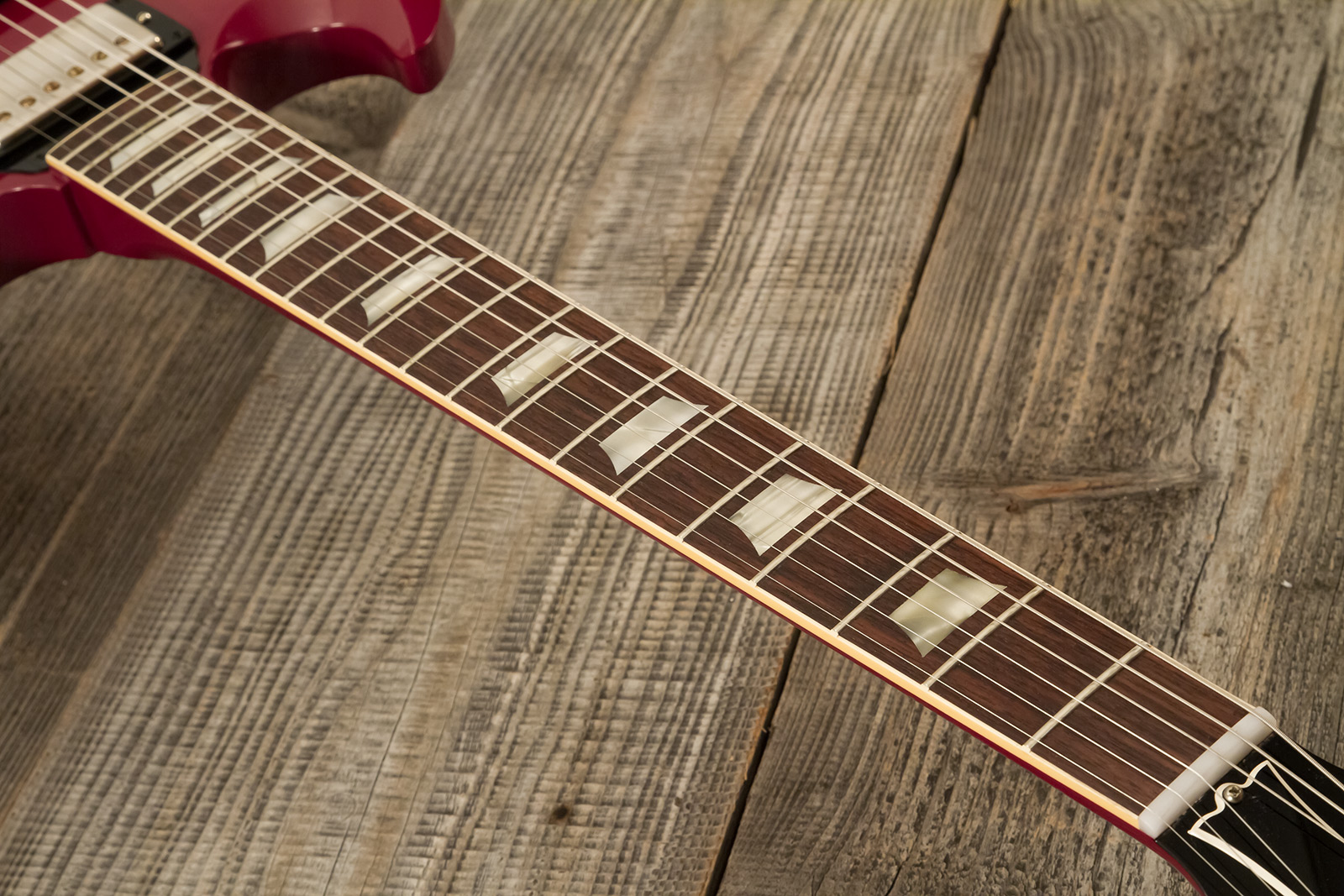 Gibson Sg Standard 1964 Maestro Vibrola 2h Trem Rw #502124 - Vos Metallic Plum - Double Cut E-Gitarre - Variation 5