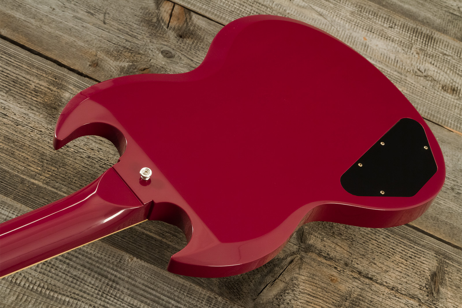Gibson Sg Standard 1964 Maestro Vibrola 2h Trem Rw #502124 - Vos Metallic Plum - Double Cut E-Gitarre - Variation 7