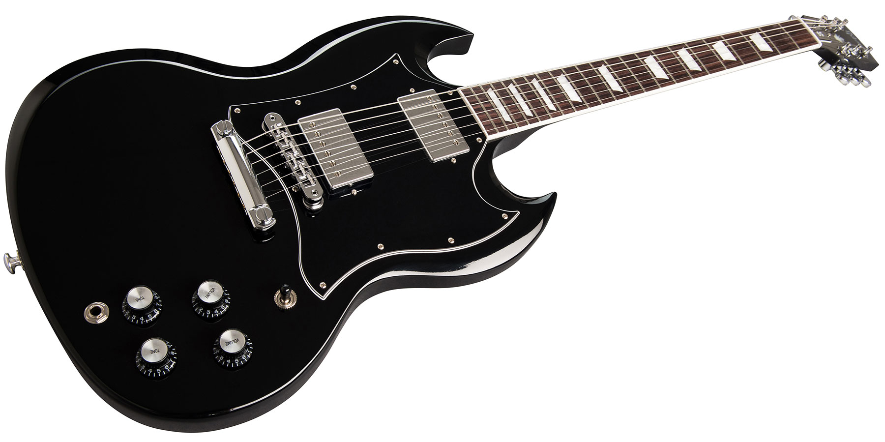 Solidbody e-gitarre Gibson SG Standard 2019 HH RW - ebony schwarz.
