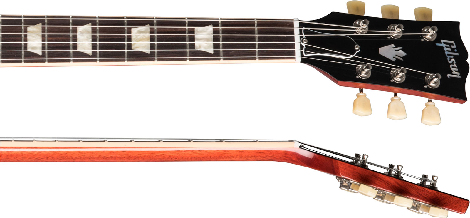 Gibson Sg Standard '61 Sideways Vibrola Original 2h Ht Rw - Vintage Cherry - Retro-Rock-E-Gitarre - Variation 3