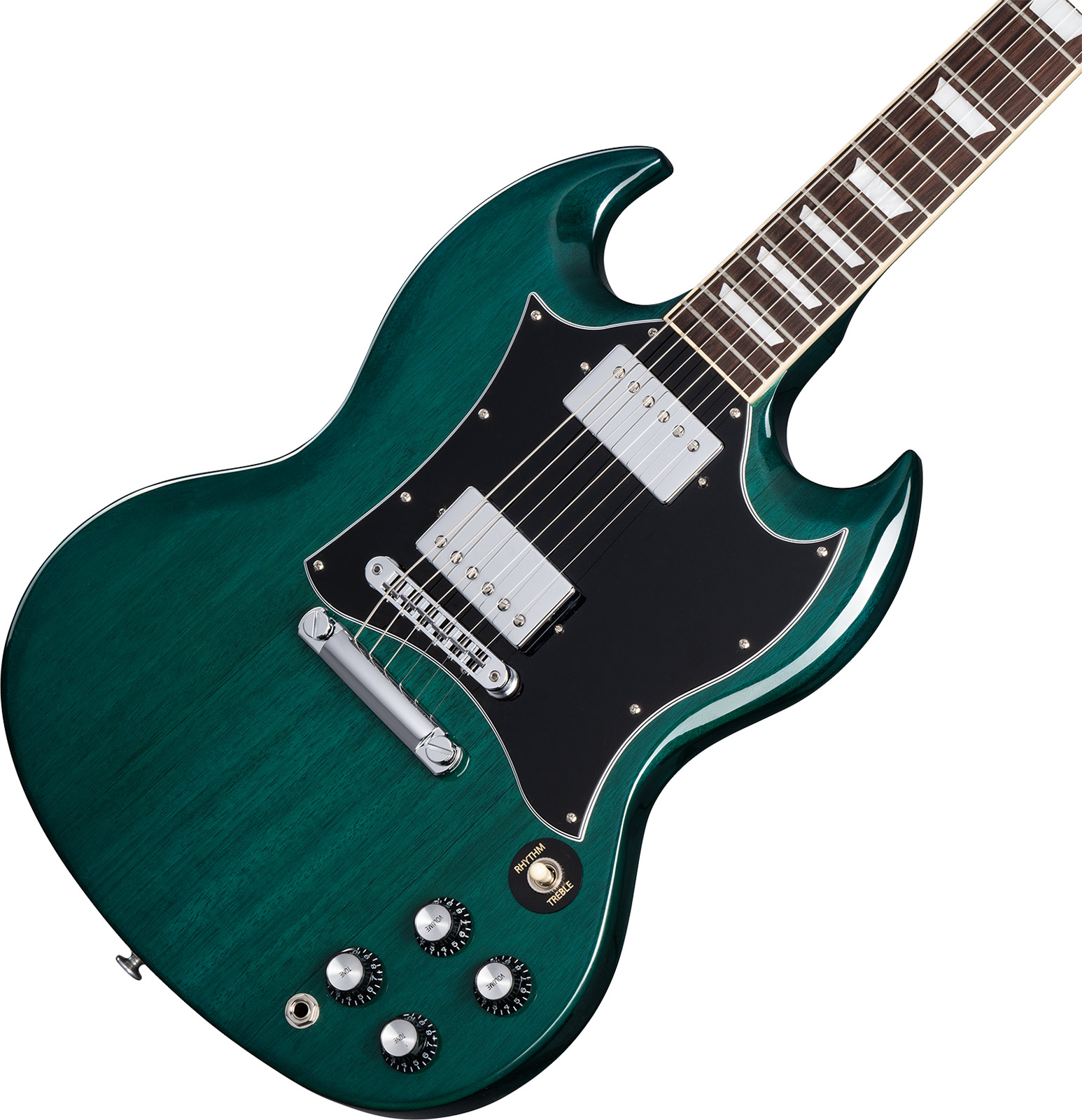 Gibson Sg Standard Custom Color 2h Ht Rw - Translucent Teal - Double Cut E-Gitarre - Variation 3