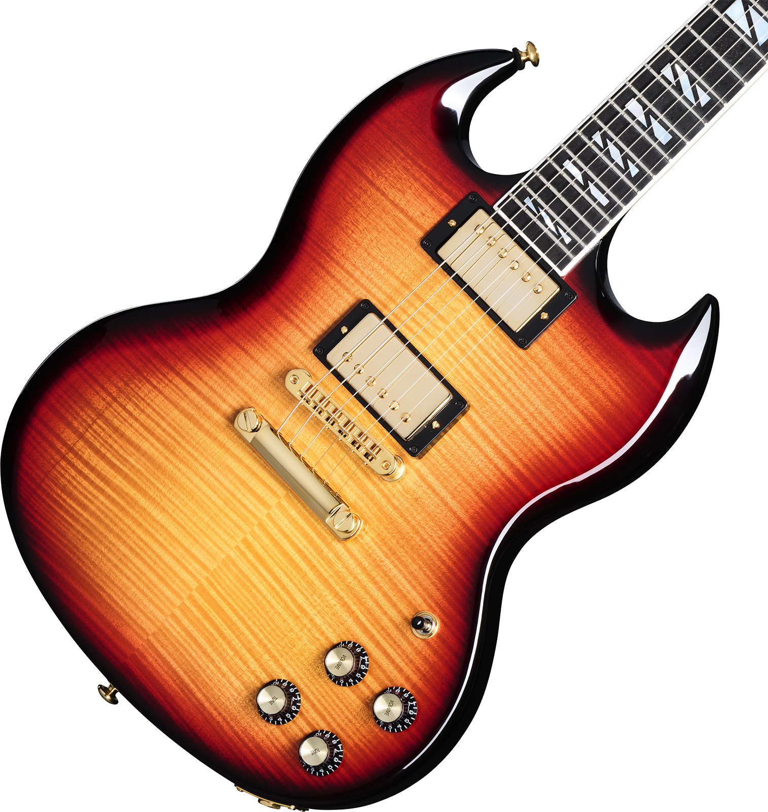 Gibson Sg Supreme Usa 2h Ht Rw - Fireburst - Double Cut E-Gitarre - Variation 3