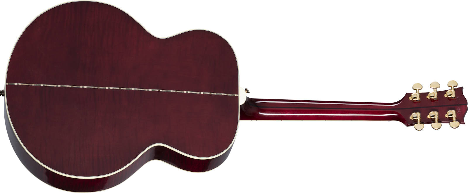 Gibson Sj-200 Standard Modern 2021 Super Jumbo Epicea Erable Rw - Wine Red - Elektroakustische Gitarre - Variation 1