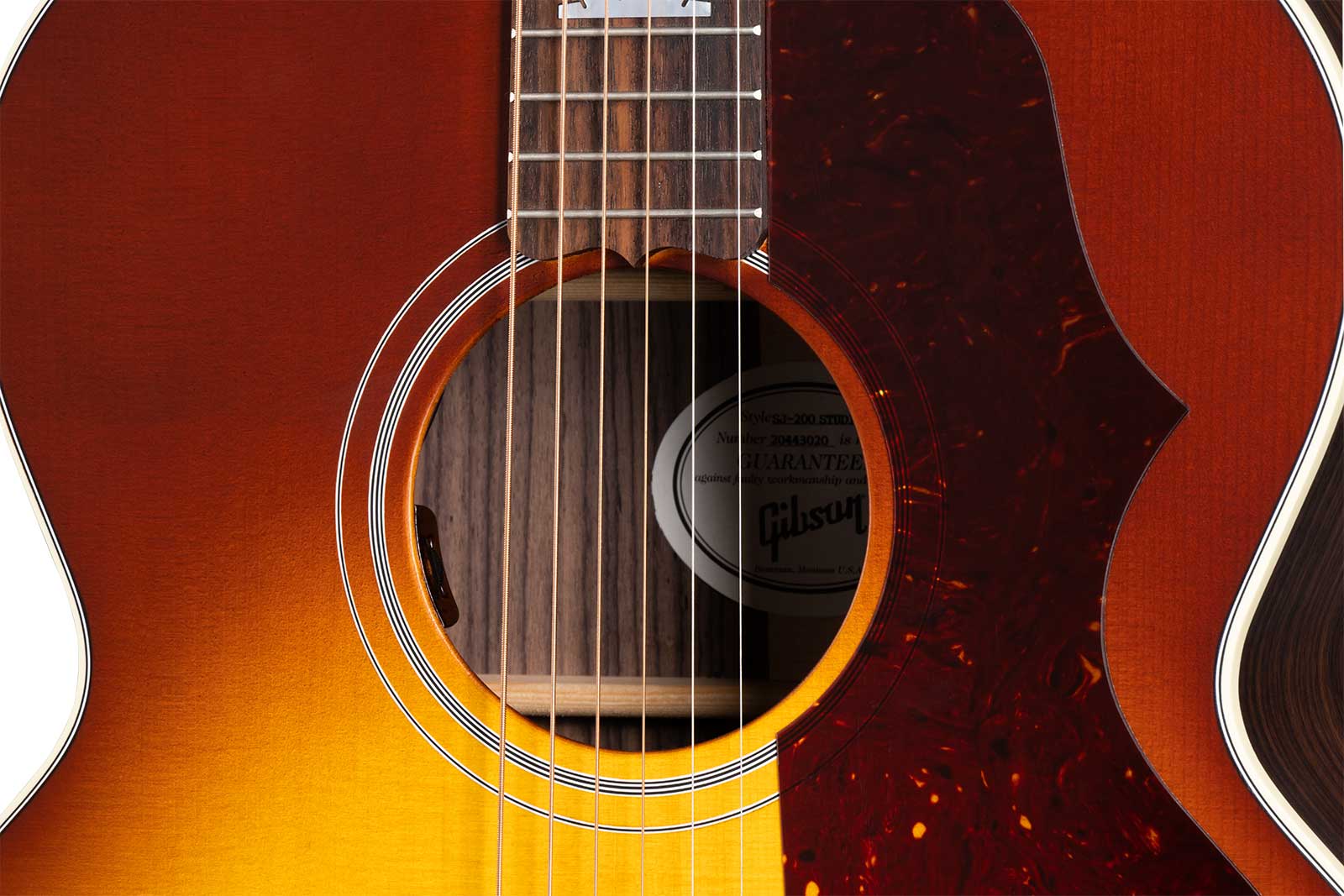 Gibson Sj-200 Studio Rosewood Modern 2024 Jumbo Epicea Palissandre Rw - Satin Rosewood Burst - Folk-Gitarre - Variation 3