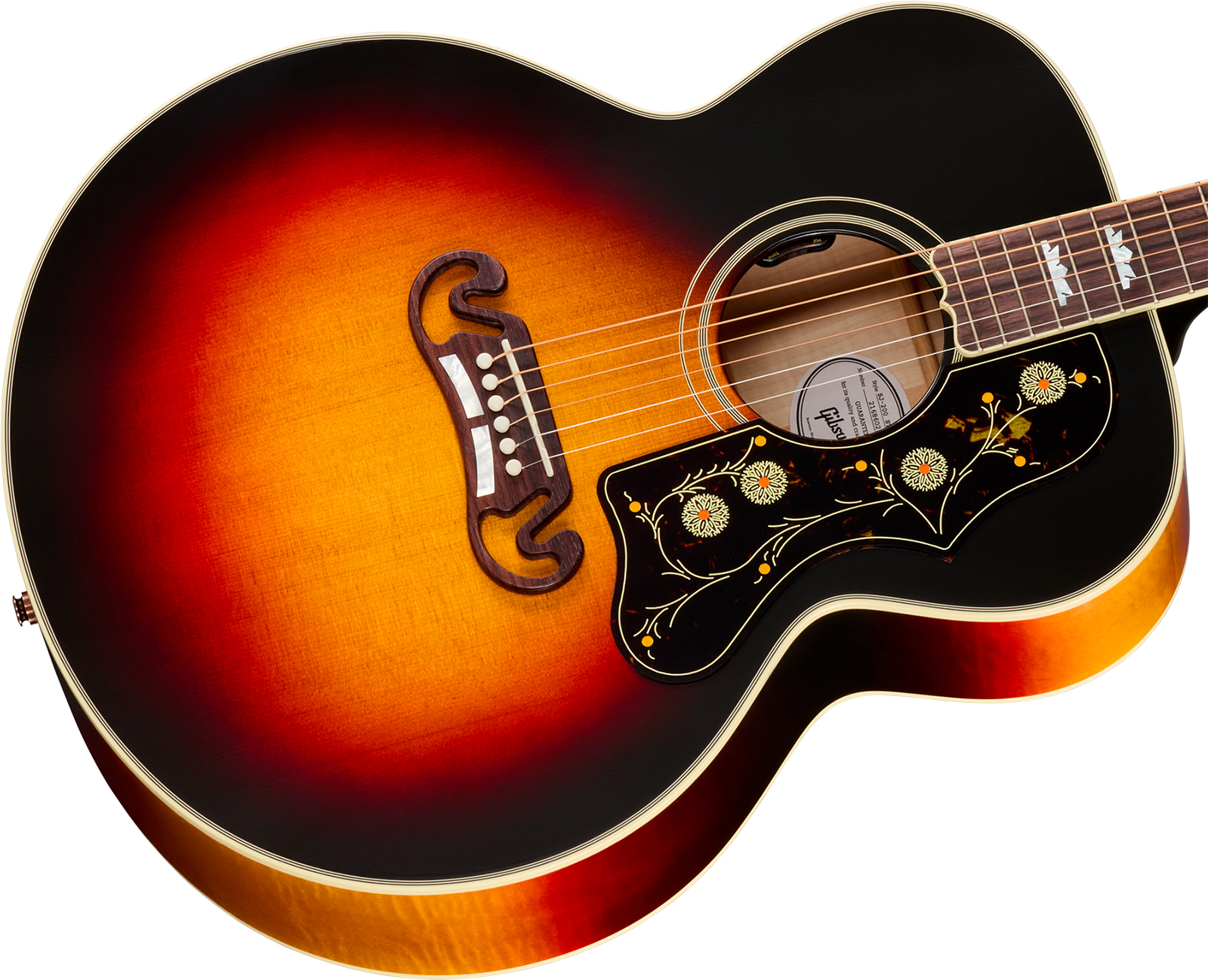 Gibson Sj200 Standard Maple (baggs Hifi Dna) Jumbo Epicea Erable Rw - Tri Burst - Folk-Gitarre - Variation 2