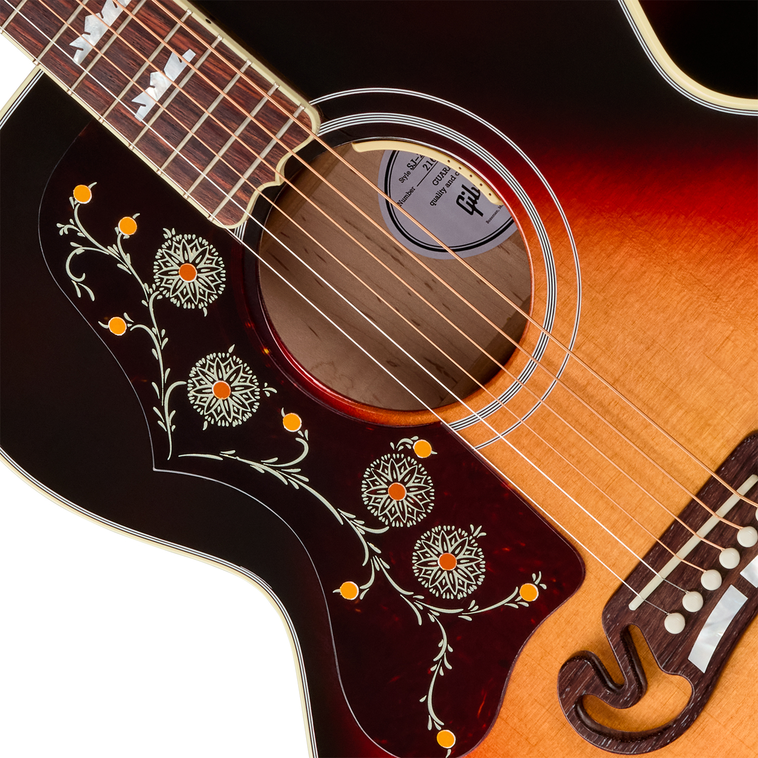 Gibson Sj200 Standard Maple Lh (baggs Hifi Dna) Jumbo Gaucher Epicea Erable Rw - Tri Burst - Folk-Gitarre - Variation 2