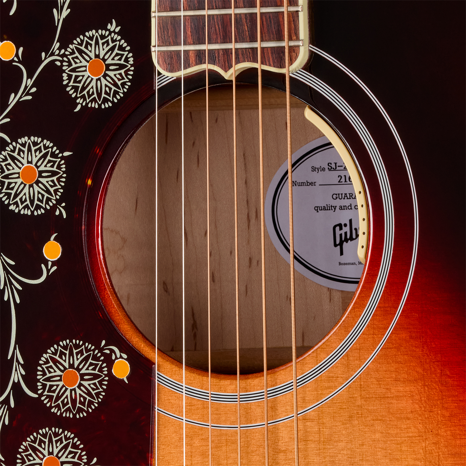 Gibson Sj200 Standard Maple Lh (baggs Hifi Dna) Jumbo Gaucher Epicea Erable Rw - Tri Burst - Folk-Gitarre - Variation 4