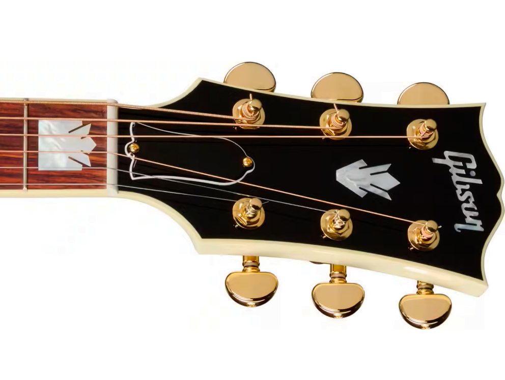 Gibson Sj200 Standard Modern Jumbo Epicea Erable Rw - Classic White - Folk-Gitarre - Variation 5