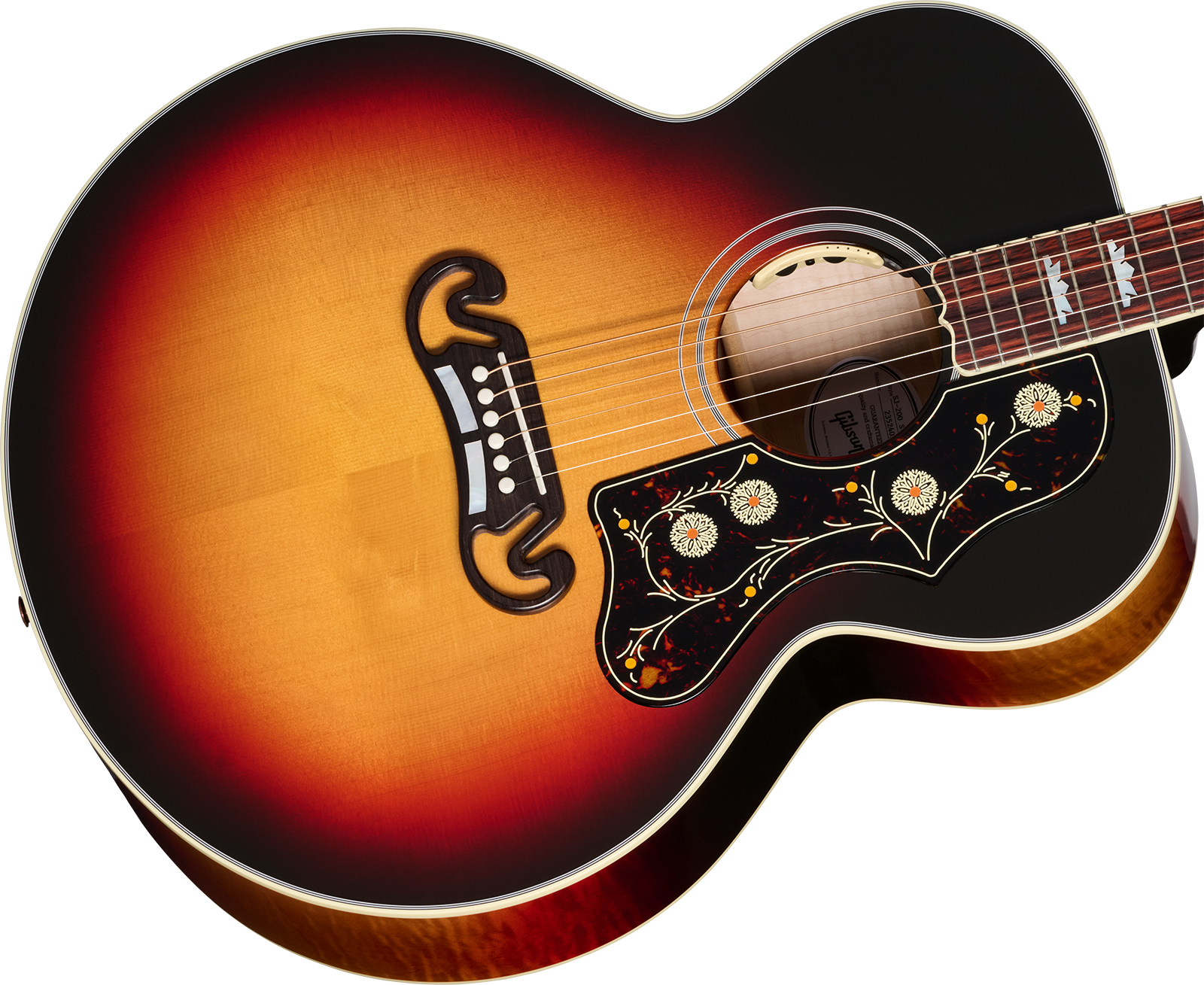 Gibson Sj200 Standard Modern Super Jumbo Epicea Erable Rw - Tri Burst - Folk-Gitarre - Variation 2