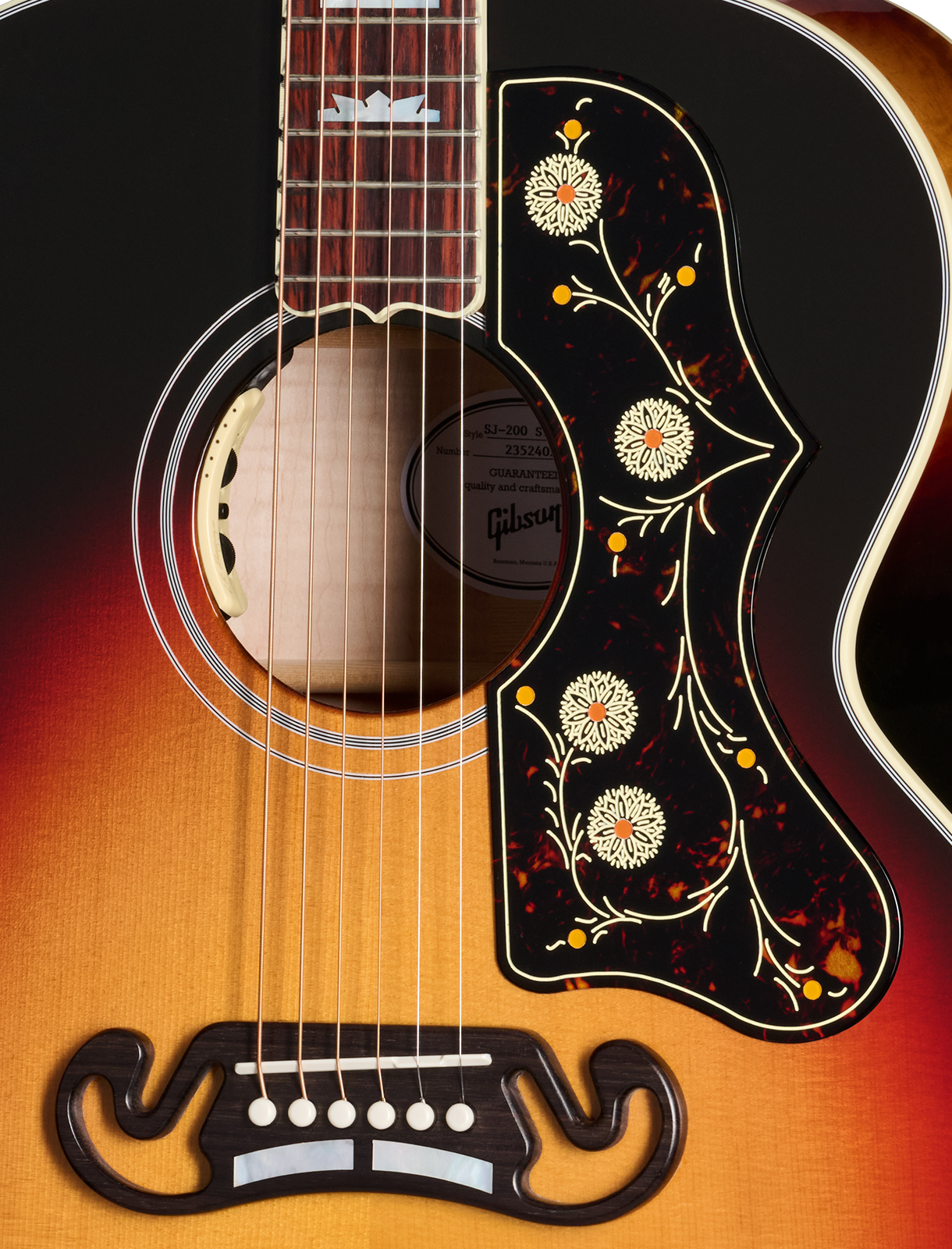 Gibson Sj200 Standard Modern Super Jumbo Epicea Erable Rw - Tri Burst - Folk-Gitarre - Variation 3