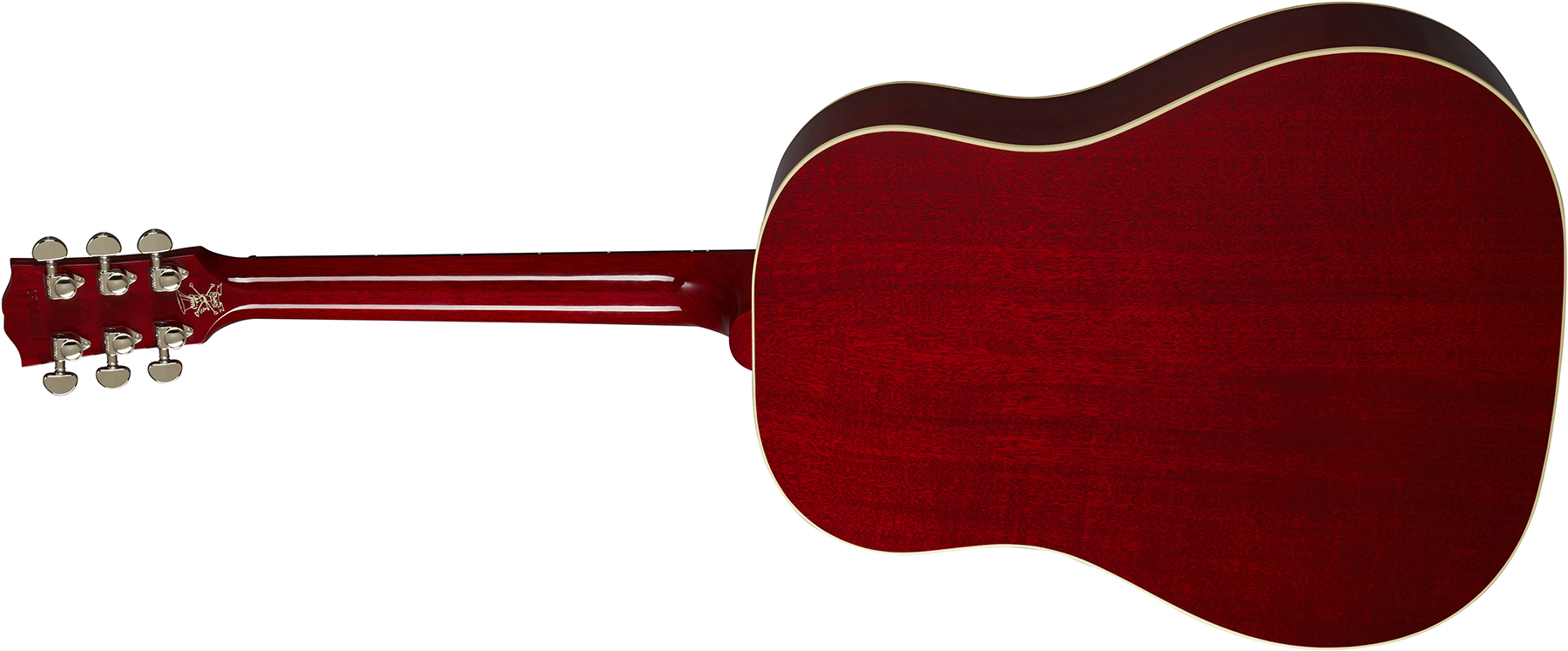 Gibson Slash J-45 2020 Signature Epicea Acajou Rw - Vermillion Burst - Elektroakustische Gitarre - Variation 1
