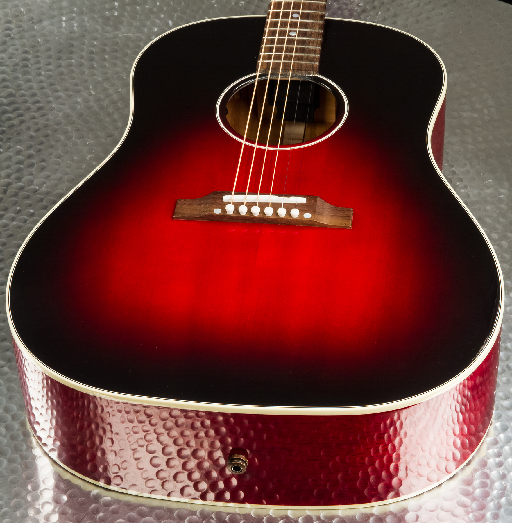 Gibson Slash J-45 2020 Signature Epicea Acajou Rw - Vermillion Burst - Elektroakustische Gitarre - Variation 3