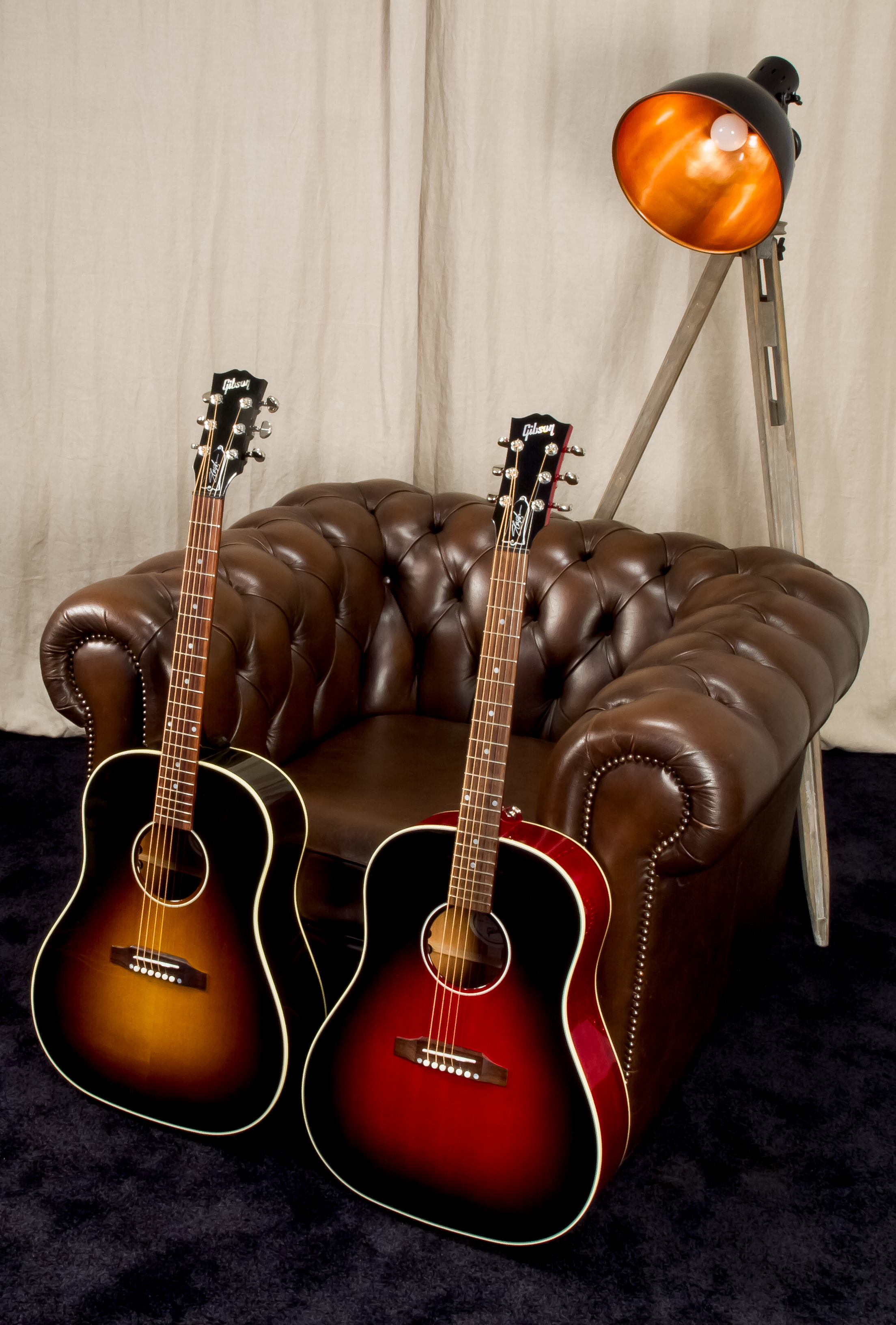 Gibson Slash J-45 2020 Signature Epicea Acajou Rw - November Burst - Elektroakustische Gitarre - Variation 3
