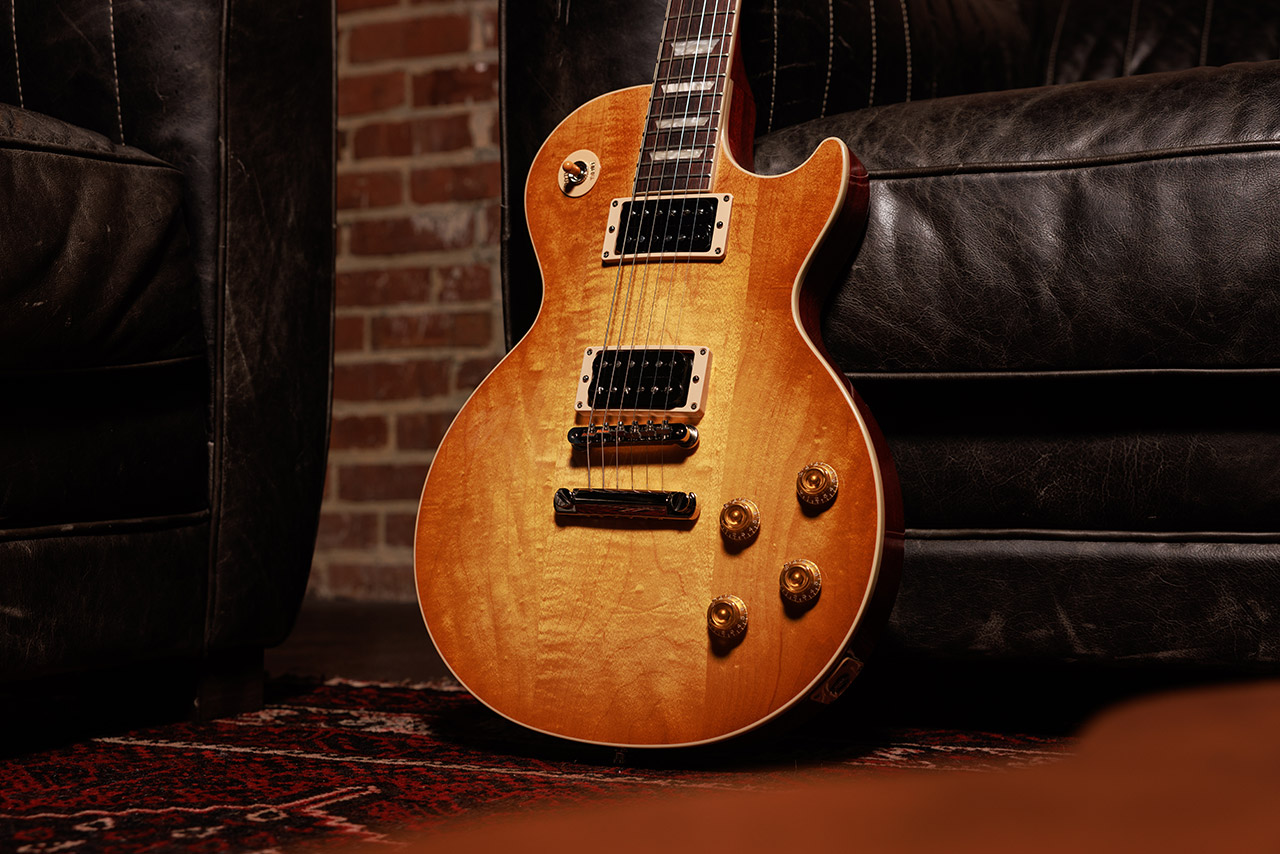 Gibson Slash Les Paul Standard Jessica Signature 2h Ht Rw - Honey Burst With Red Back - Single-Cut-E-Gitarre - Variation 6