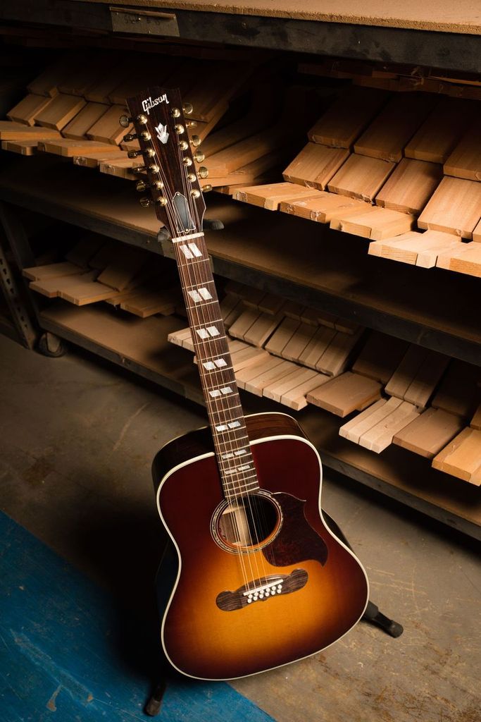 Gibson Songwriter 12-string 2019 Dreadnought 12c Epicea Palissandre Rw - Rosewood Burst - Elektroakustische Gitarre - Variation 5