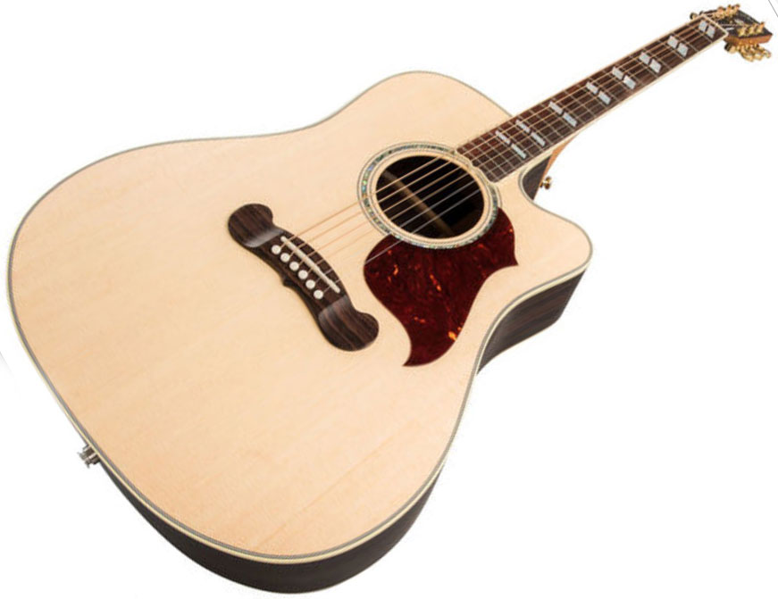 Gibson Songwriter Cutaway 2019 Dreadnought Epicea Palissandre Rw - Antique Natural - Elektroakustische Gitarre - Variation 2