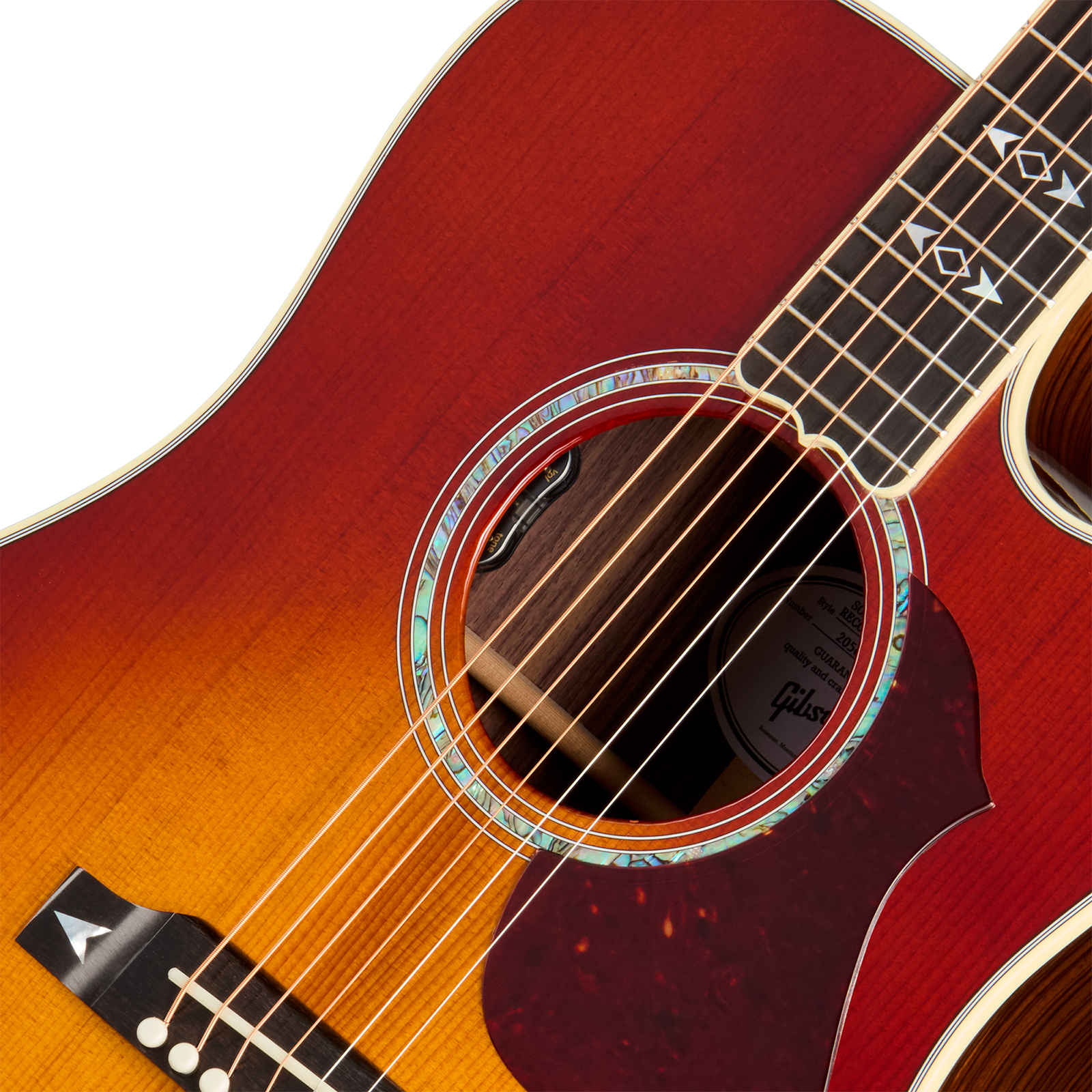 Gibson Songwriter Recording Artist (baggs Hifi Dna) Dreadnought Cw Epicea Palissandre Eb - Rosewood Burst - Folk-Gitarre - Variation 2
