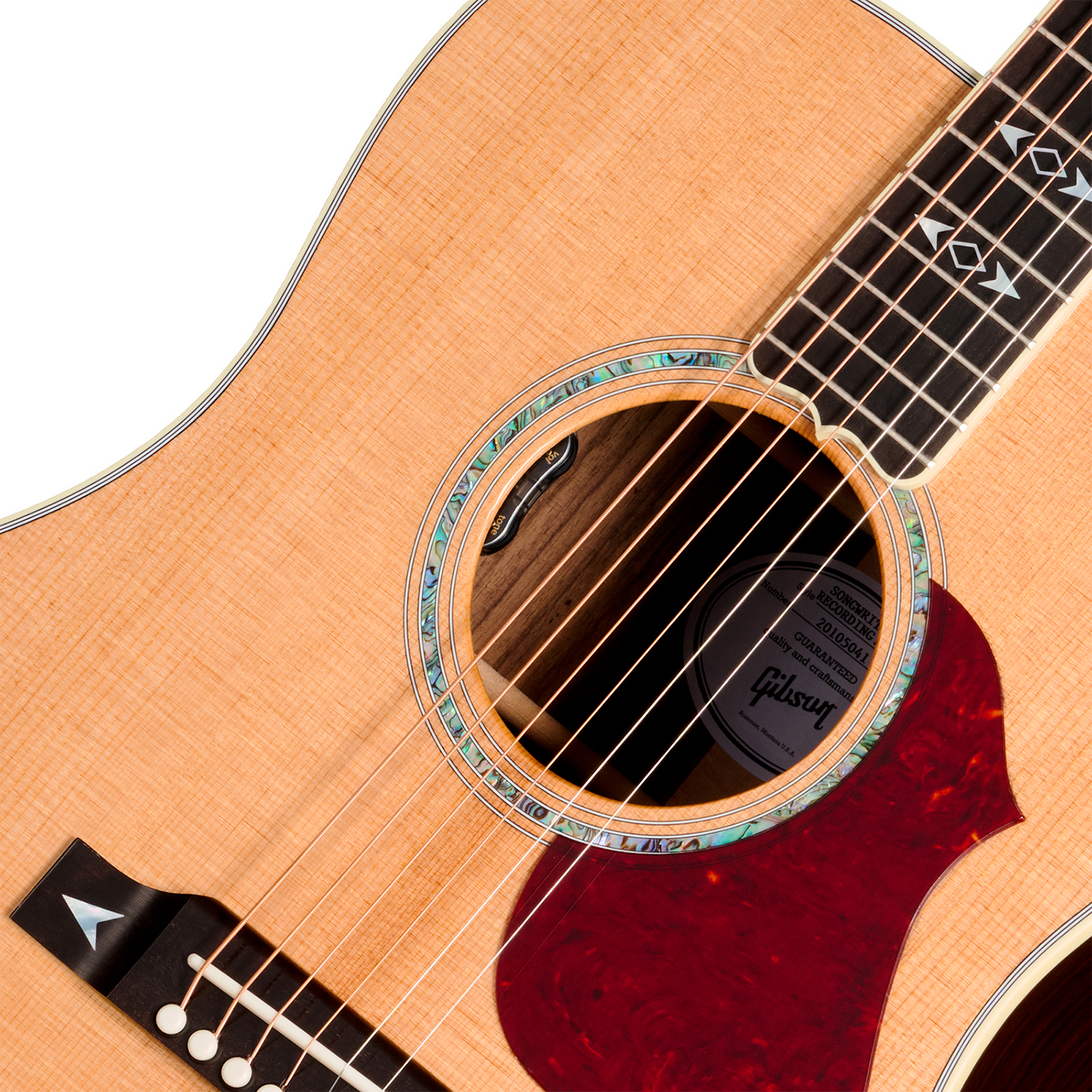 Gibson Songwriter Recording Artist Dreadnought Epicea Palissandre Rw - Antique Natural - Folk-Gitarre - Variation 2