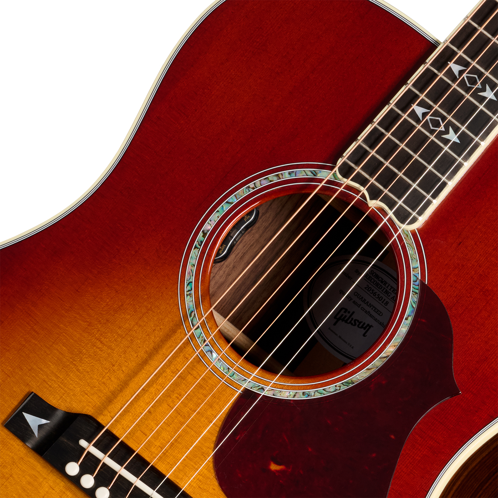 Gibson Songwriter Recording Artist Dreadnought Epicea Palissandre Rw - Rosewood Burst - Folk-Gitarre - Variation 2