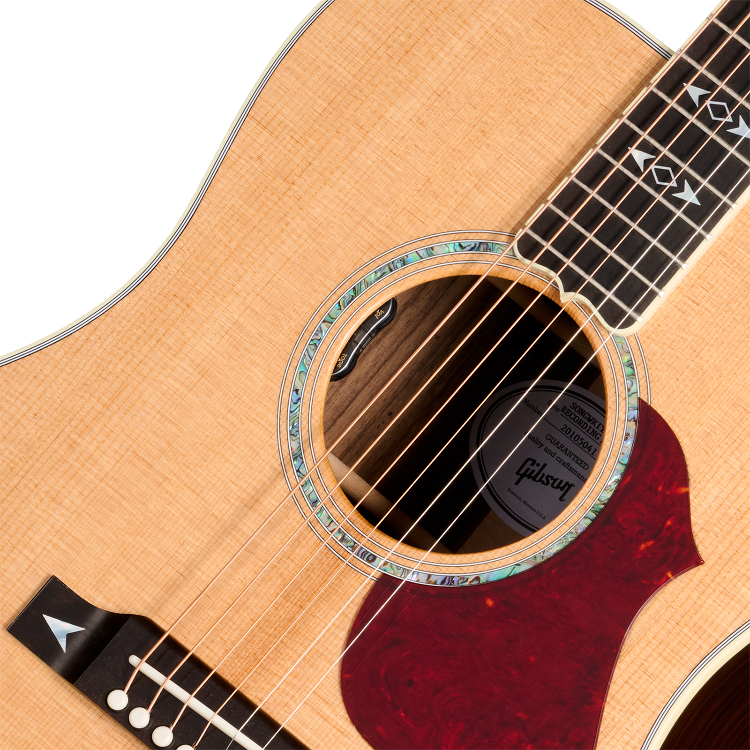 Gibson Songwriter Recording Artist Lh (baggs Hifi Dna) Dreadnought Gaucher Epicea Palissandre Eb - Antique Natural - Folk-Gitarre - Variation 2
