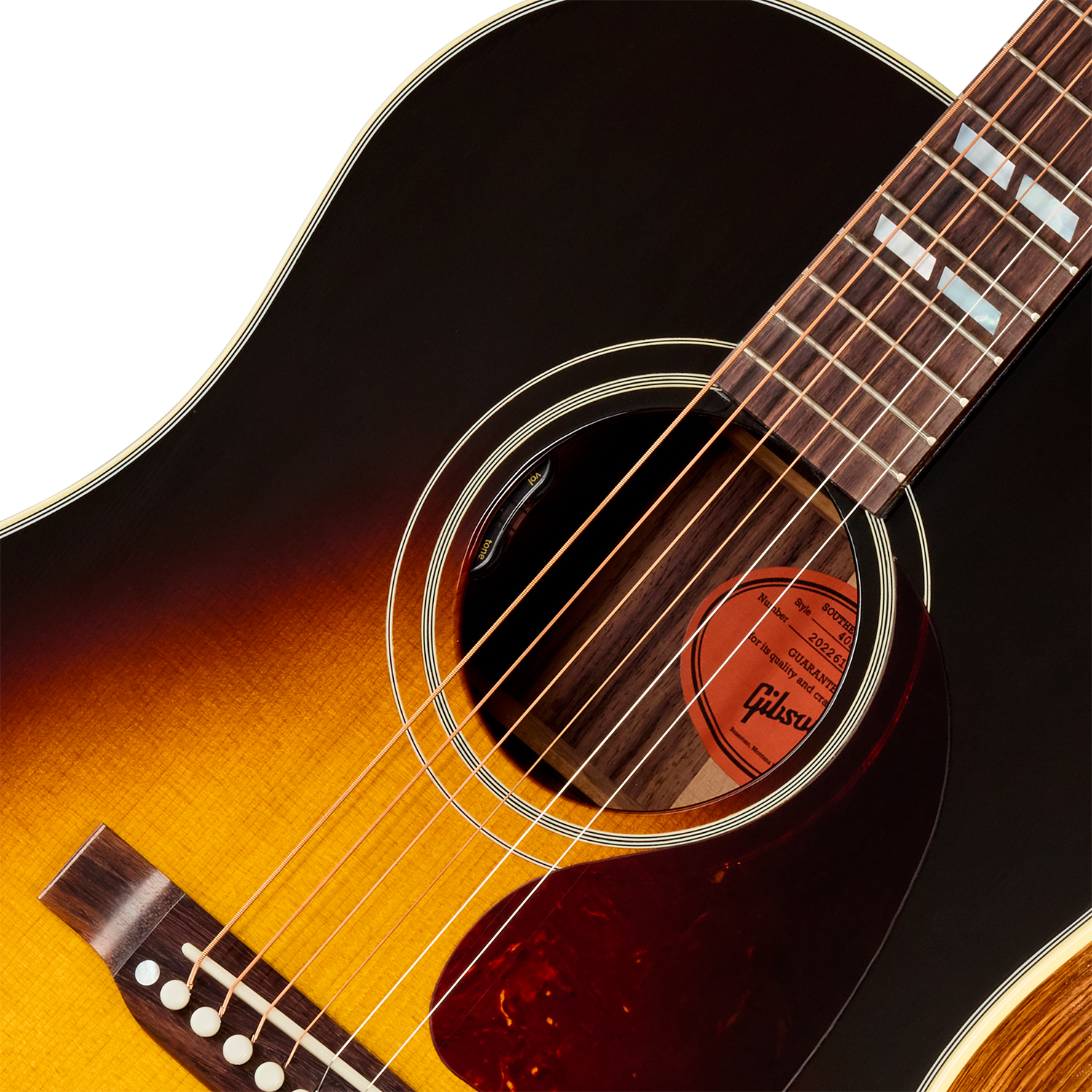 Gibson Southern Jumbo 40s Original (baggs Hifi Dna) Dreadnought Epicea Palissandre Rw - Vintage Sunburst - Folk-Gitarre - Variation 2