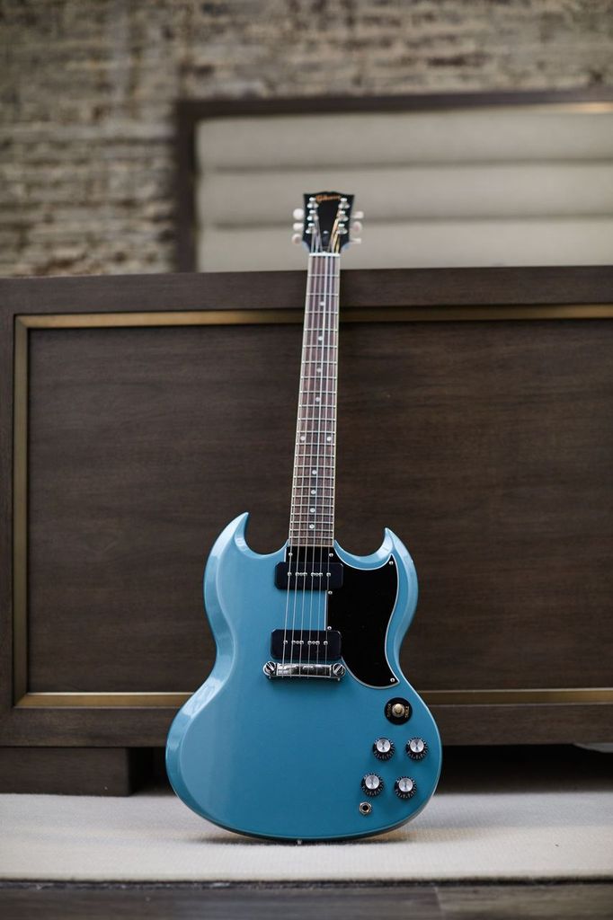 Gibson Sg Special Original P90 - Pelham Blue - Retro-Rock-E-Gitarre - Variation 4