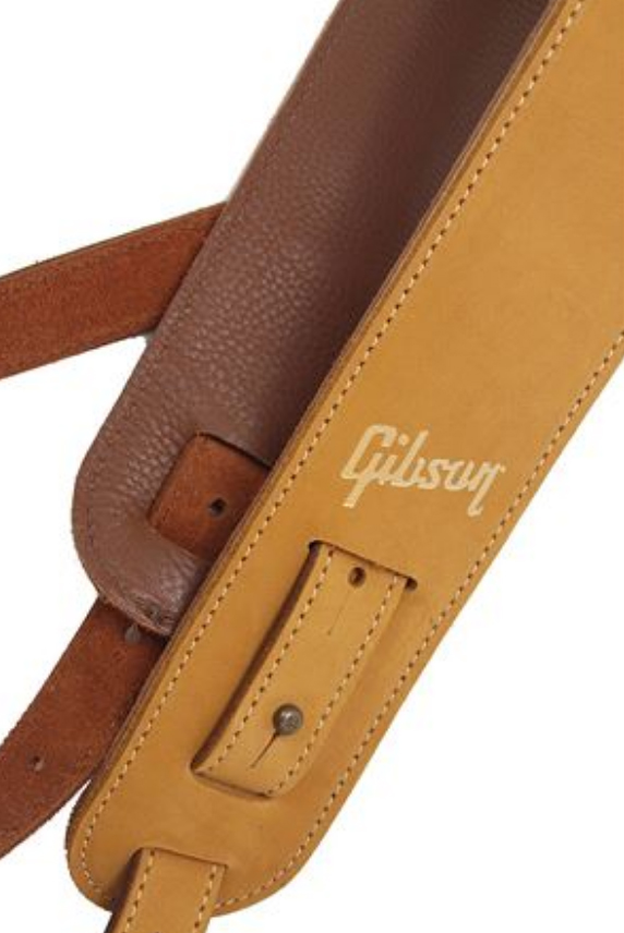 Gibson The Nubuck Guitar Strap Cuir 2.5inc Tan - Gitarrengurt - Variation 1