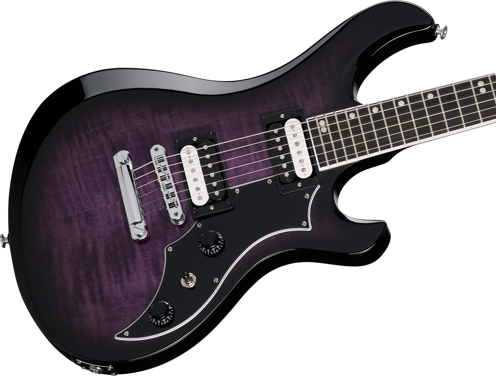 Gibson Victory Figured Top Usa 2h Ht Eb - Dark Purple Burst - Double Cut E-Gitarre - Variation 2