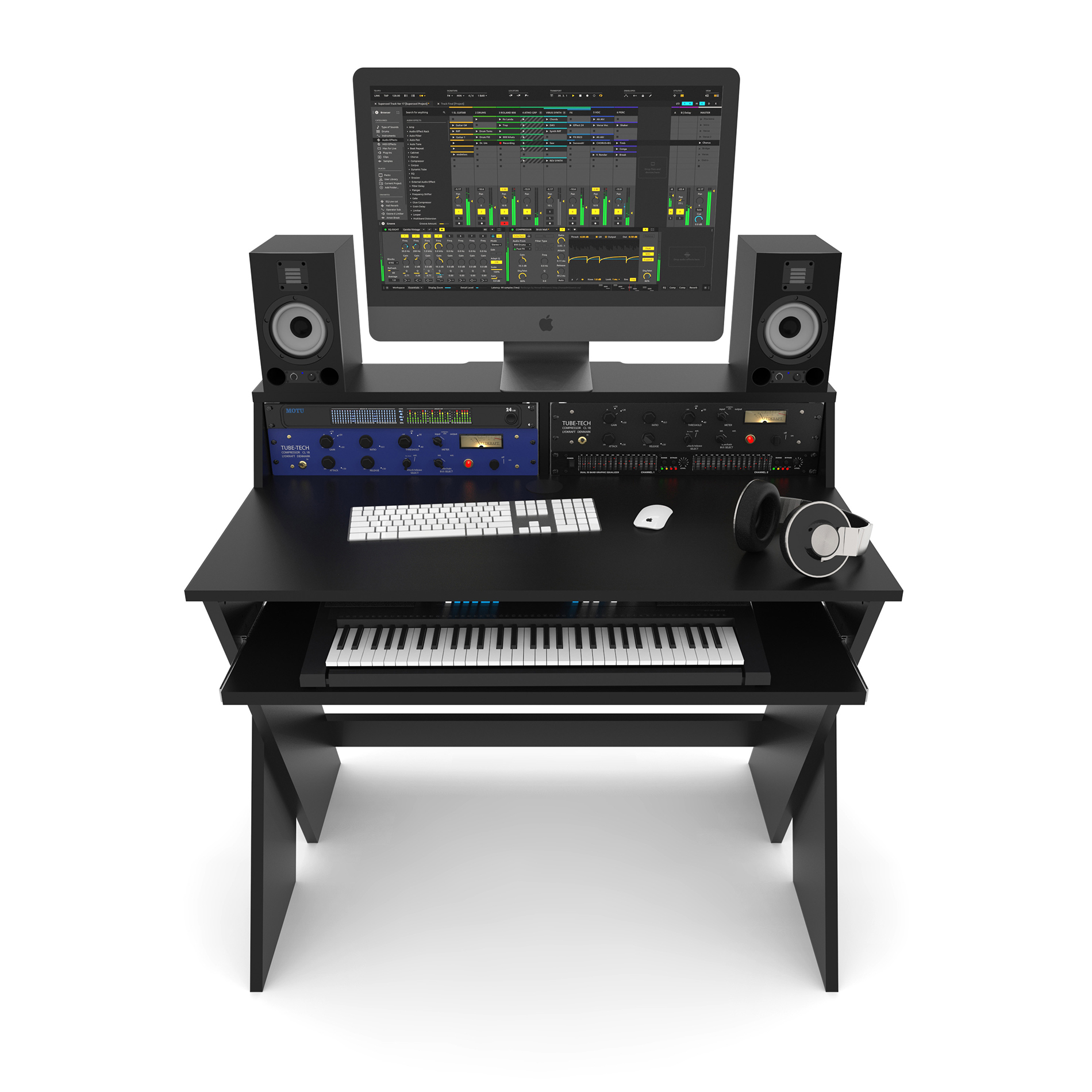 Glorious Sound Desk Compact Black - Studiomöbel - Variation 1