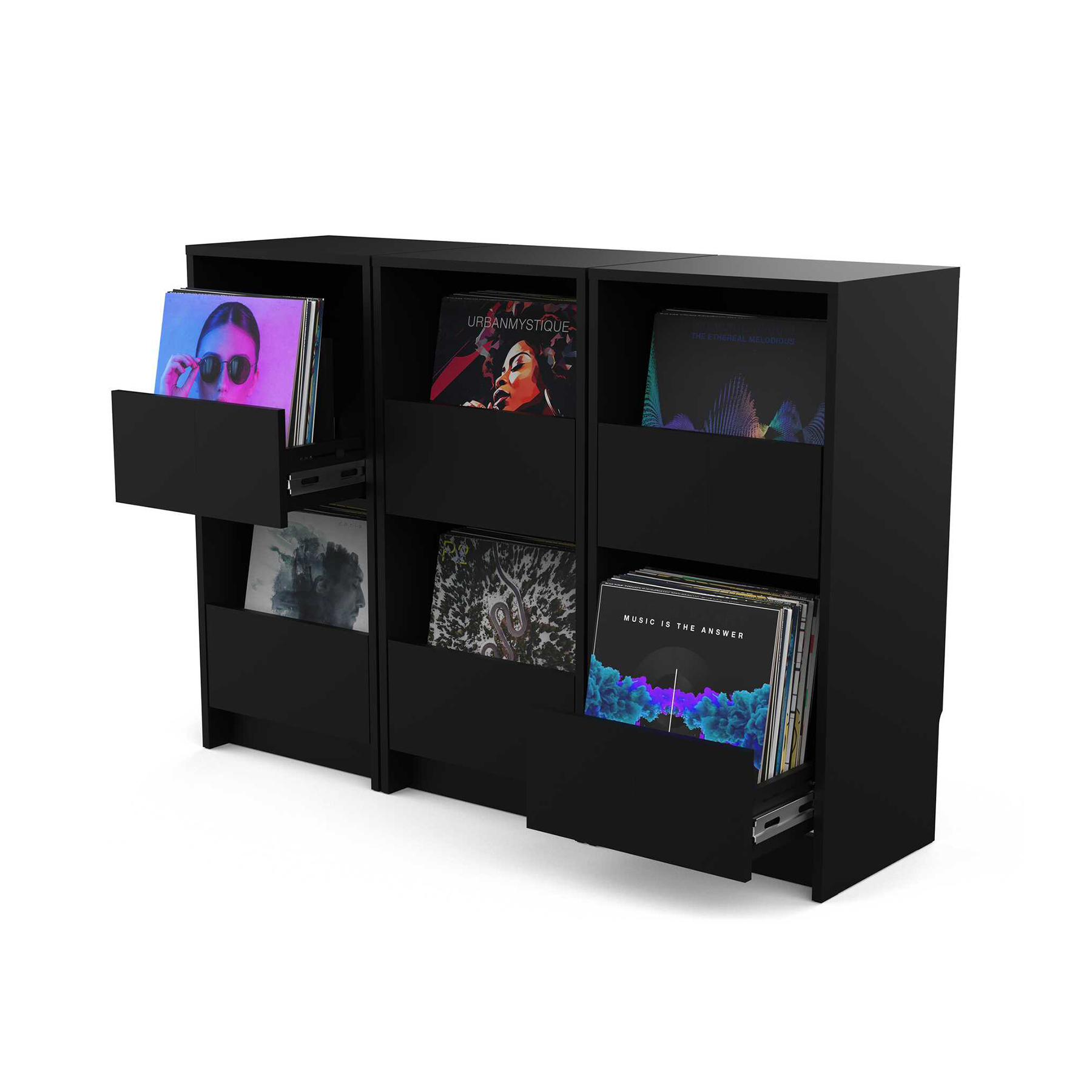 Glorious Vinyl Vault Black - DJ-Workstation - Variation 6